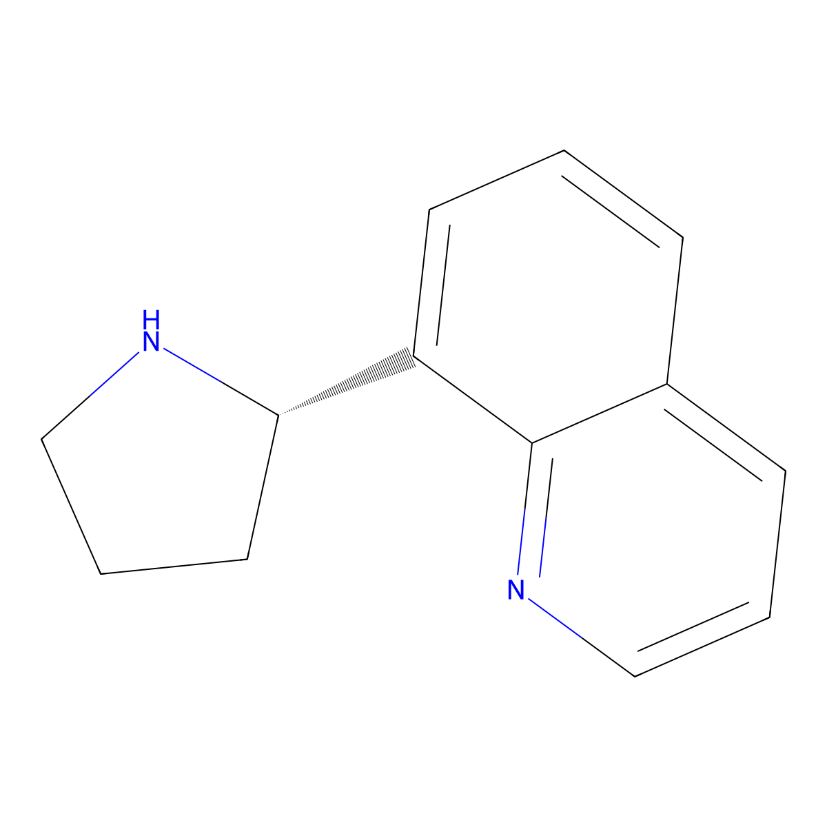 (S)-8-(Pyrrolidin-2-yl)quinoline molecular structure, CAS 1269962-69-7