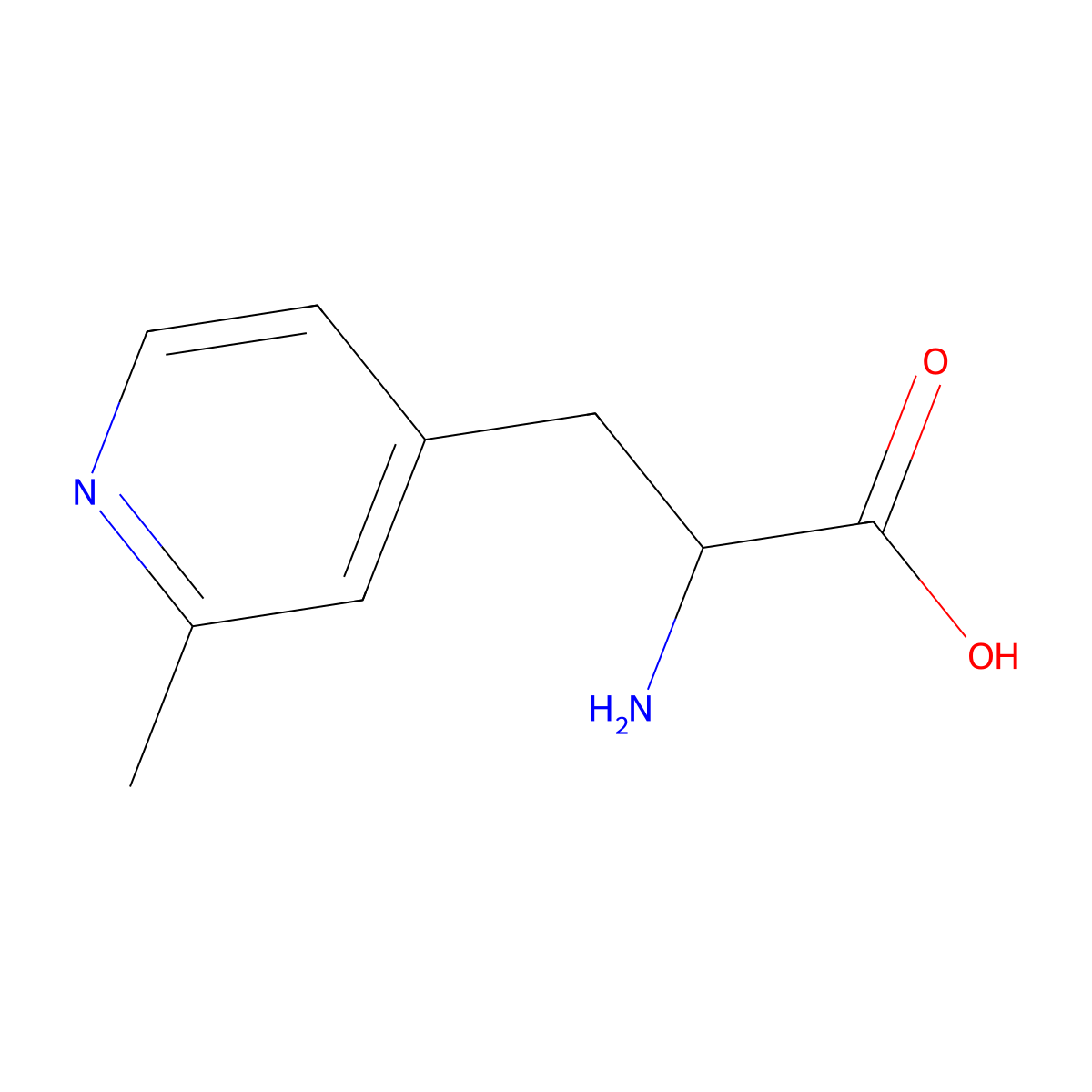 (2S)-2-Amino-3-(2-methylpyridin-4-YL)propanoic acid molecular structure, CAS 1269969-41-6