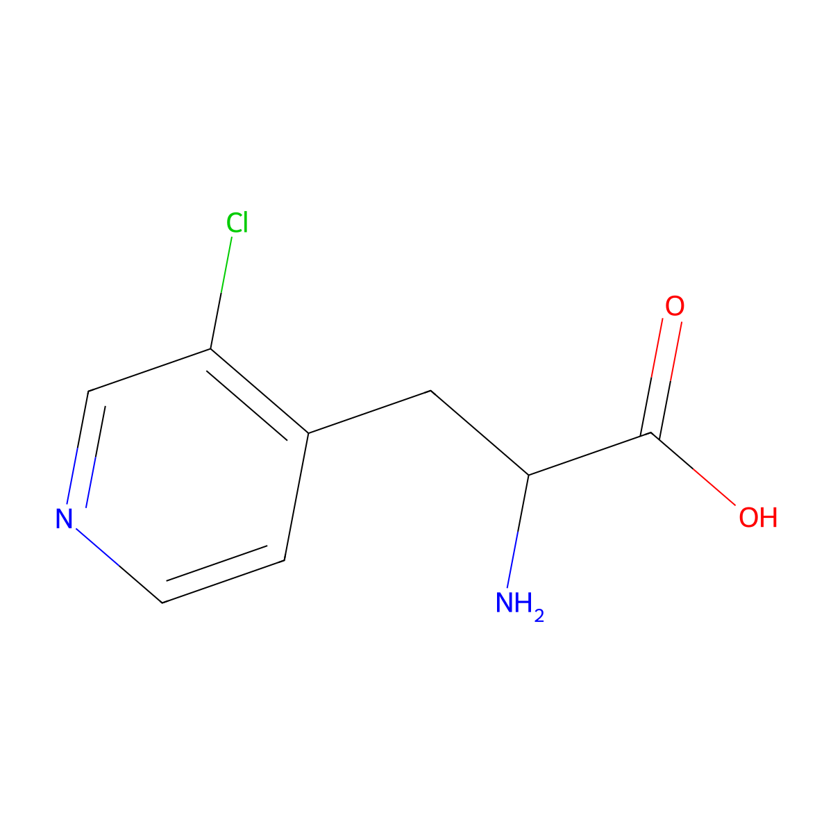 (2S)-2-Amino-3-(3-chloropyridin-4-YL)propanoic acid molecular structure, CAS 1269979-17-0