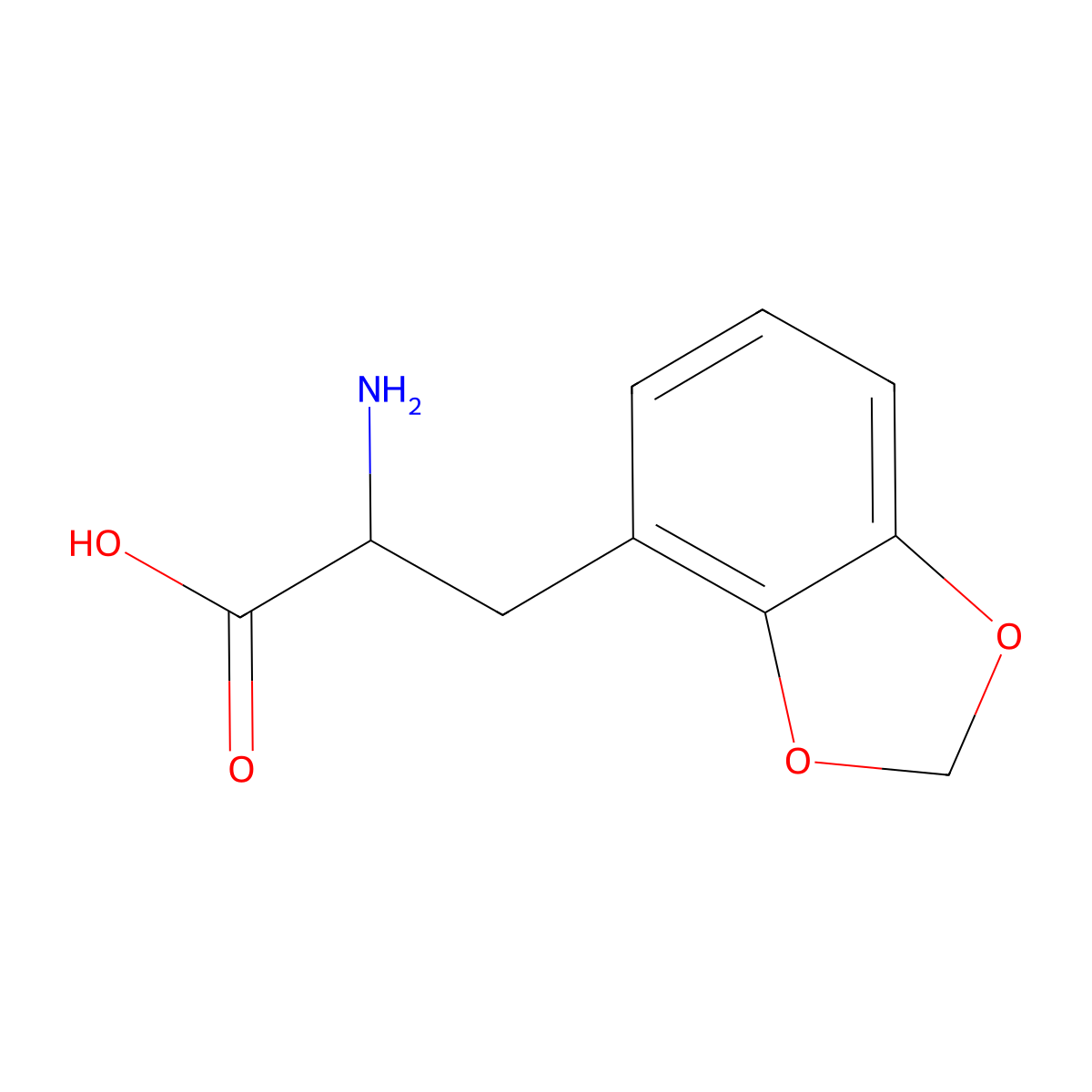 (s)-2-Amino-3-(benzo[d][1,3]dioxol-4-yl)propanoic acid molecular structure, CAS 1269980-63-3