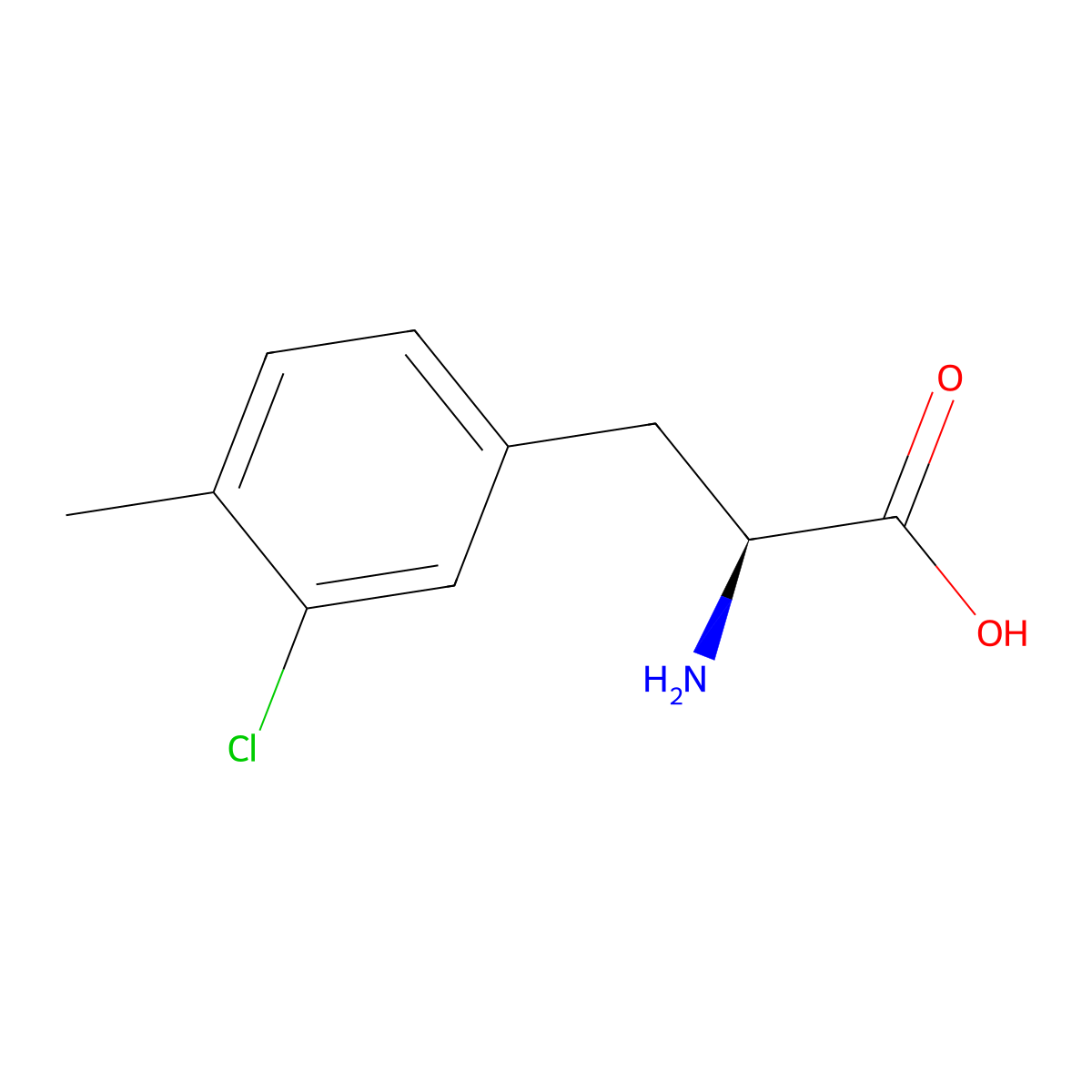 3-Chloro-4-methyl-L-phenylalanine molecular structure, CAS 1269982-37-7