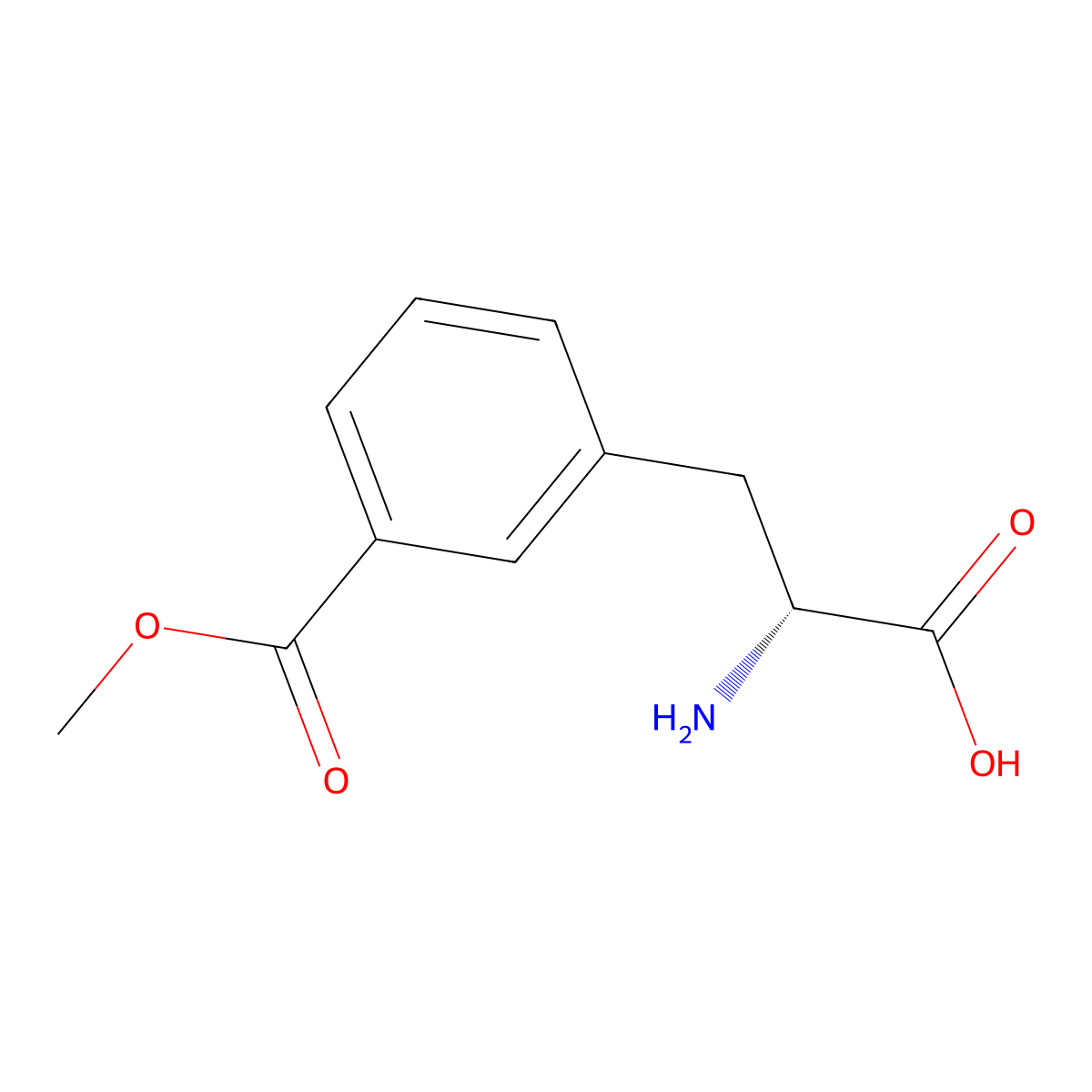 (R)-2-Amino-3-(3-(methoxycarbonyl)phenyl)propanoic acid molecular structure, CAS 1269986-11-9