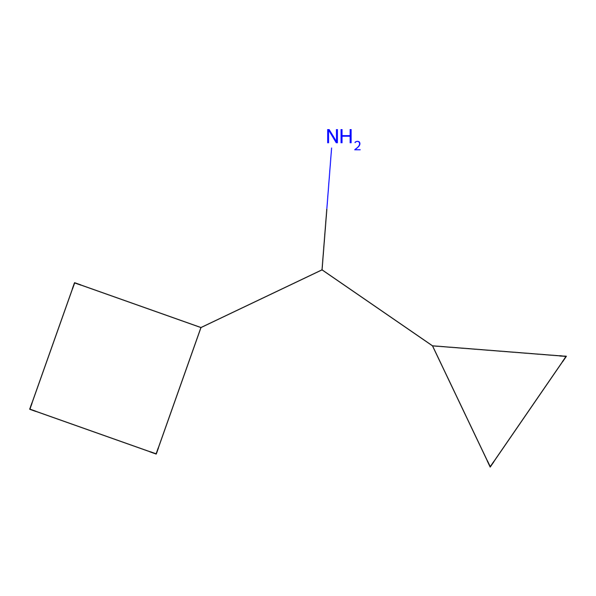 (1R)-1-cyclobutyl-1-cyclopropylmethanamine molecular structure, CAS 1269989-29-8