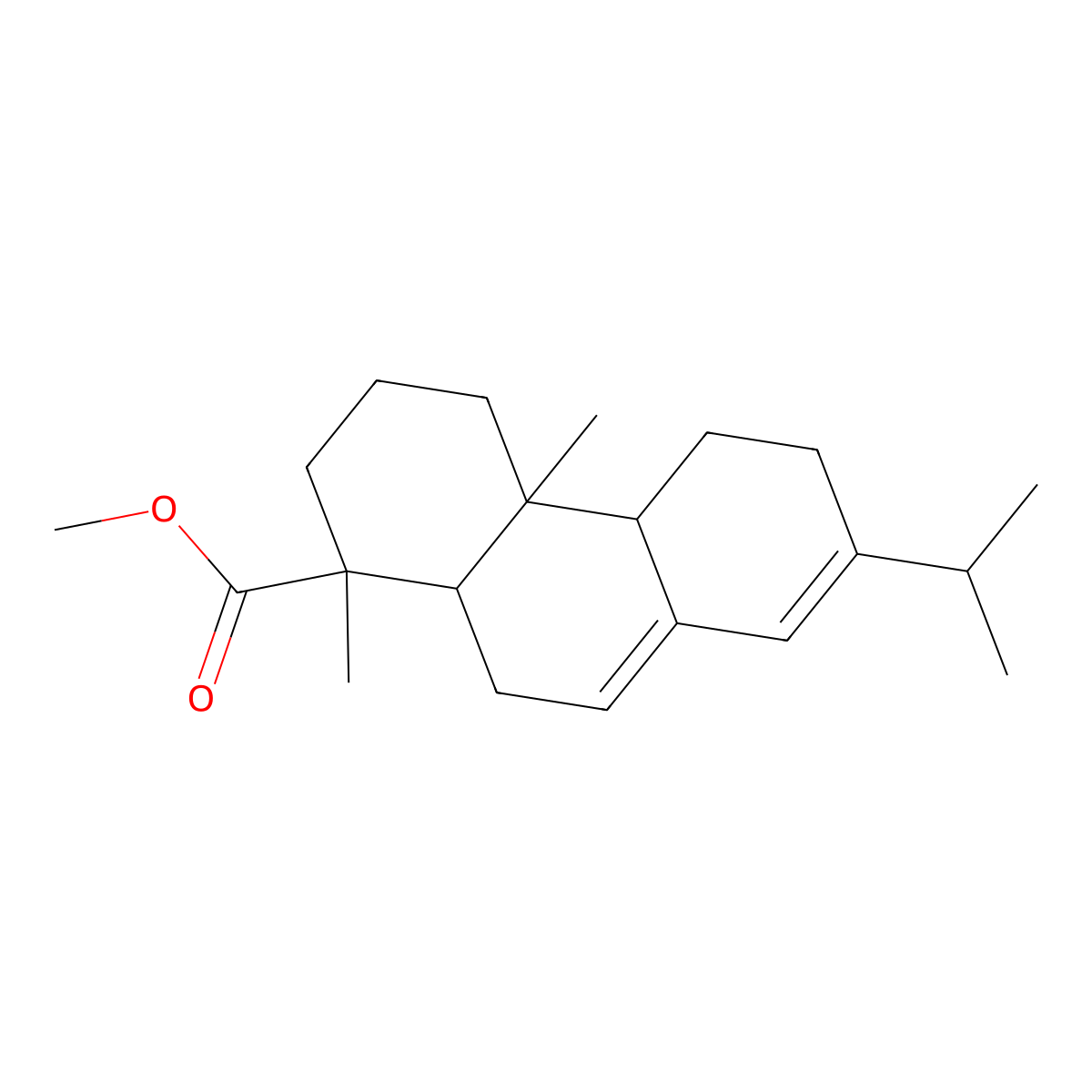 Methyl Abietate molecular structure, CAS 127-25-3