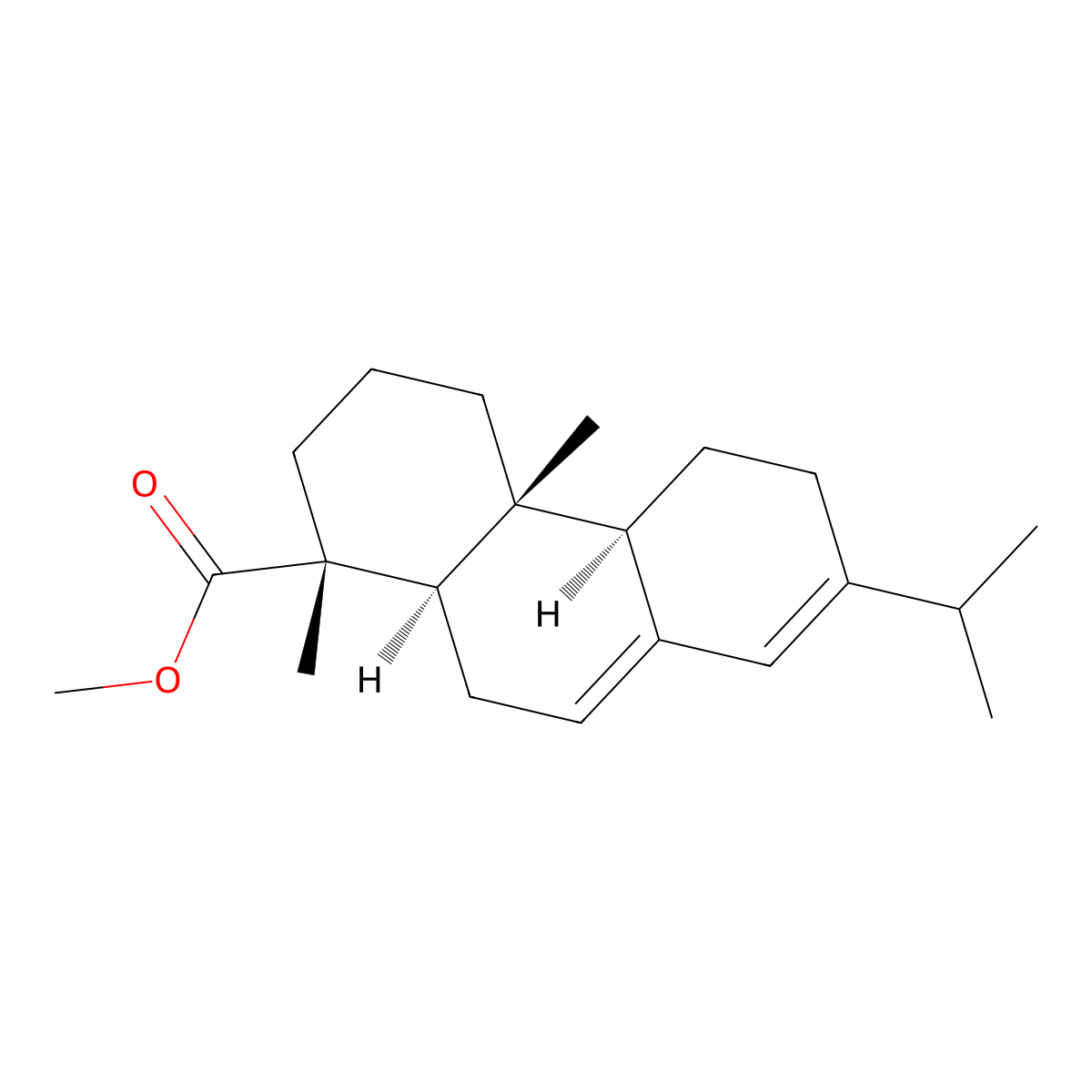 Methyl Abietate molecular structure, CAS 127-25-3