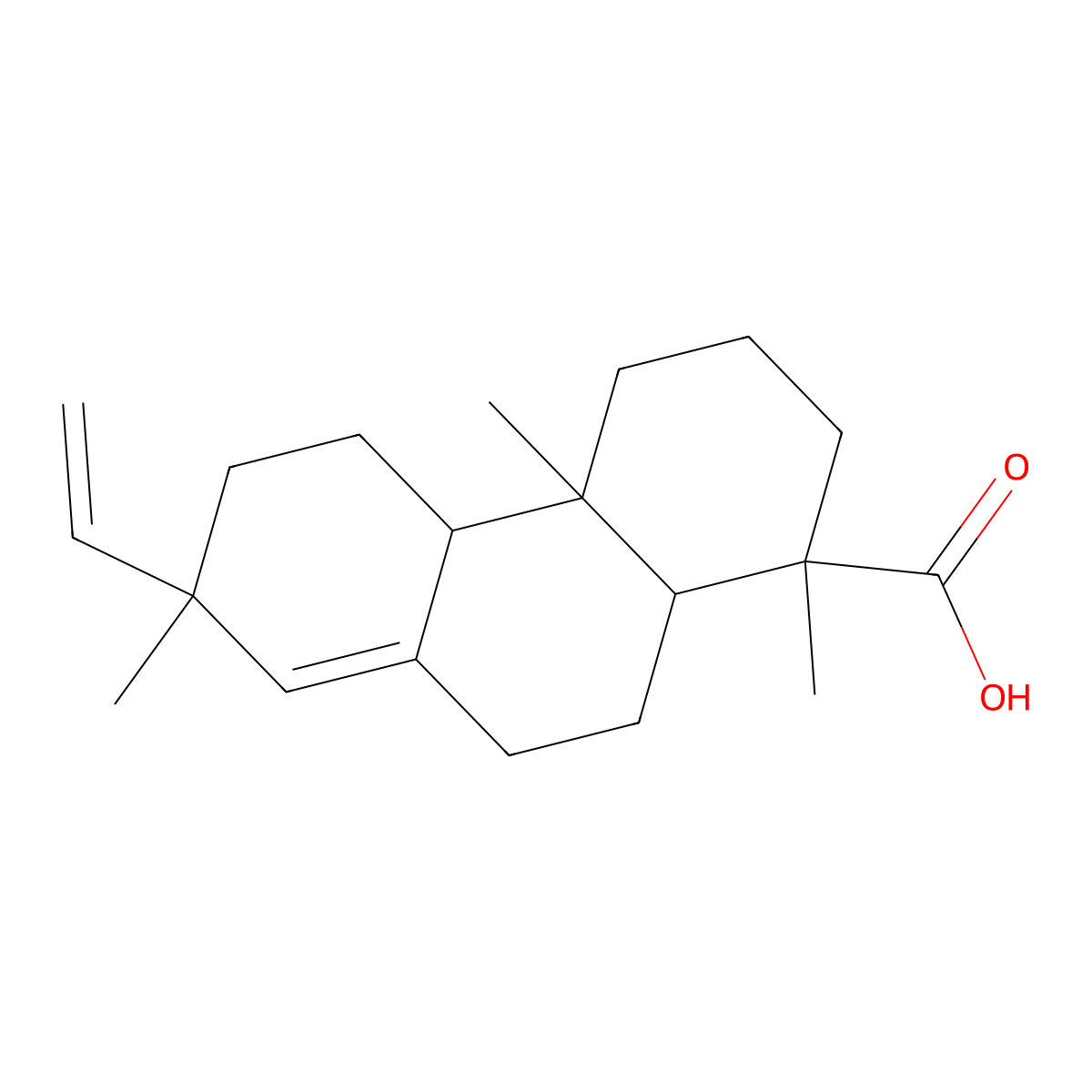 Pimaric Acid molecular structure, CAS 127-27-5