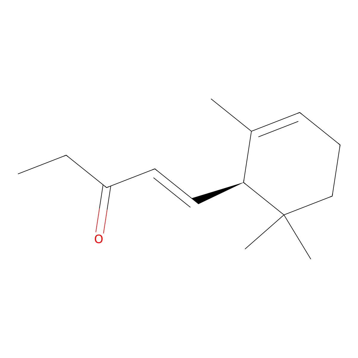 Methyl-alpha-ionone molecular structure, CAS 127-42-4