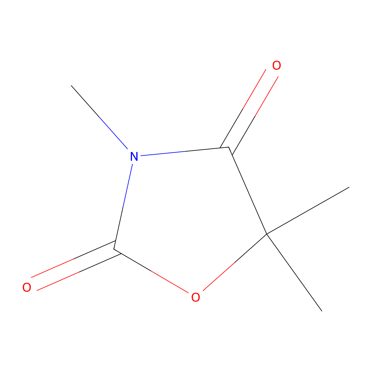 Trimethadione molecular structure, CAS 127-48-0