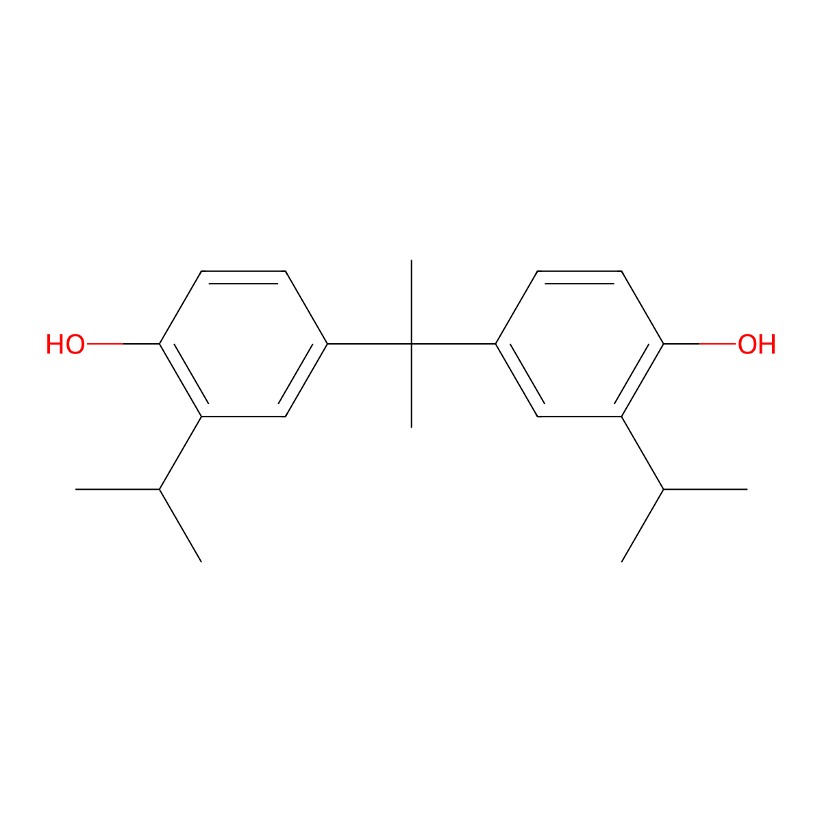 2,2-Bis(4-hydroxy-3-isopropylphenyl)propane molecular structure, CAS 127-54-8