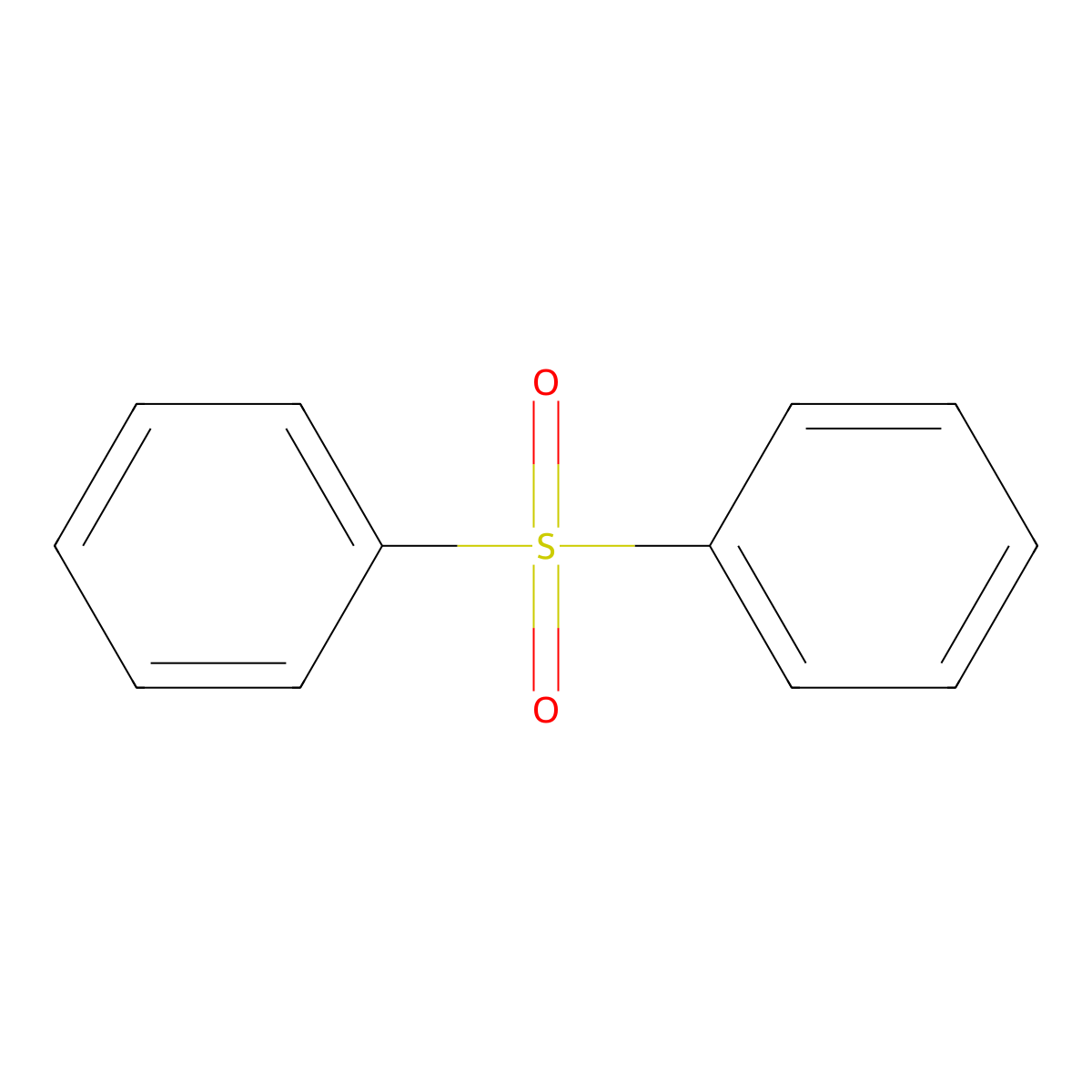 Diphenyl sulfone molecular structure, CAS 127-63-9