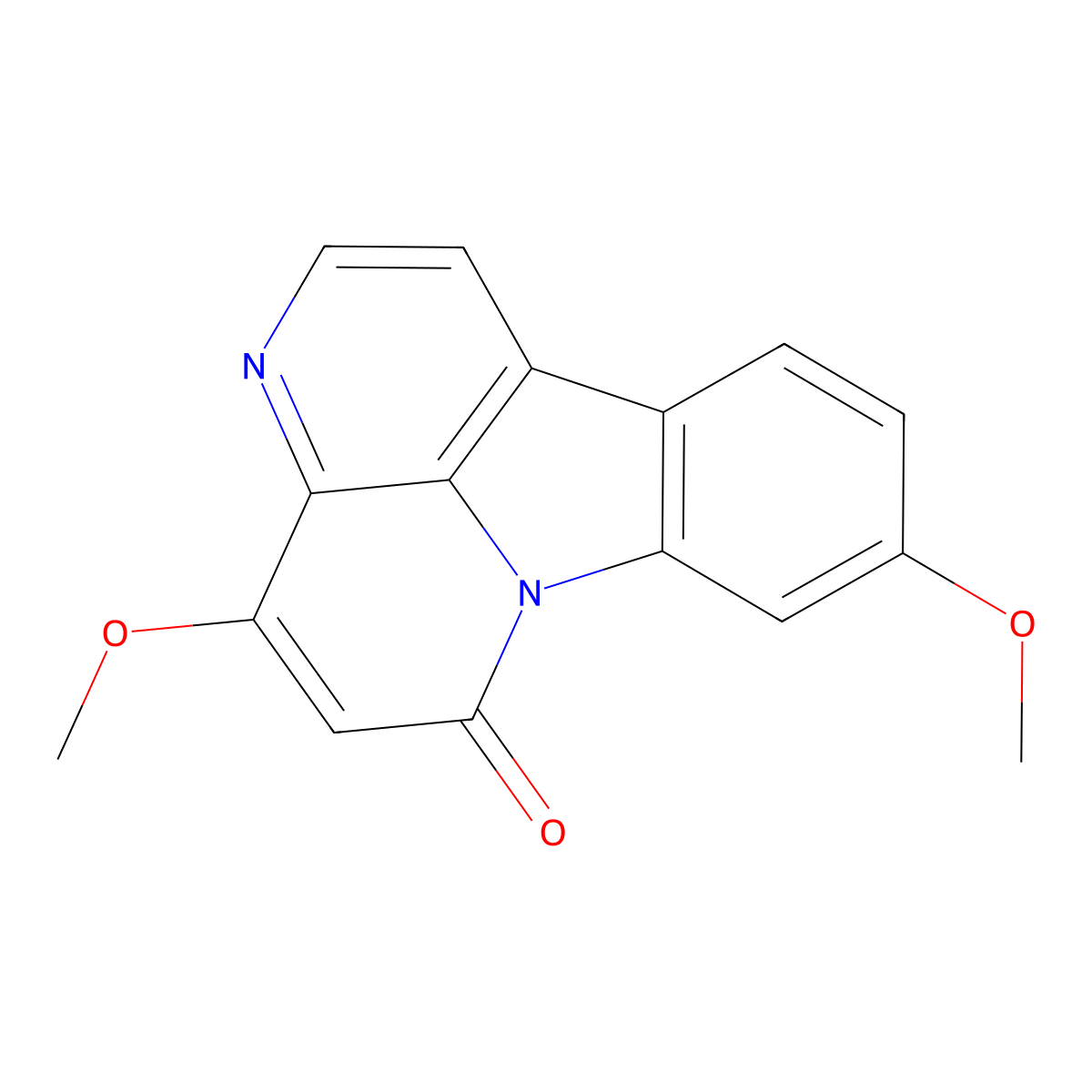 4,9-Dimethoxycanthin-6-one molecular structure, CAS 1270001-72-3