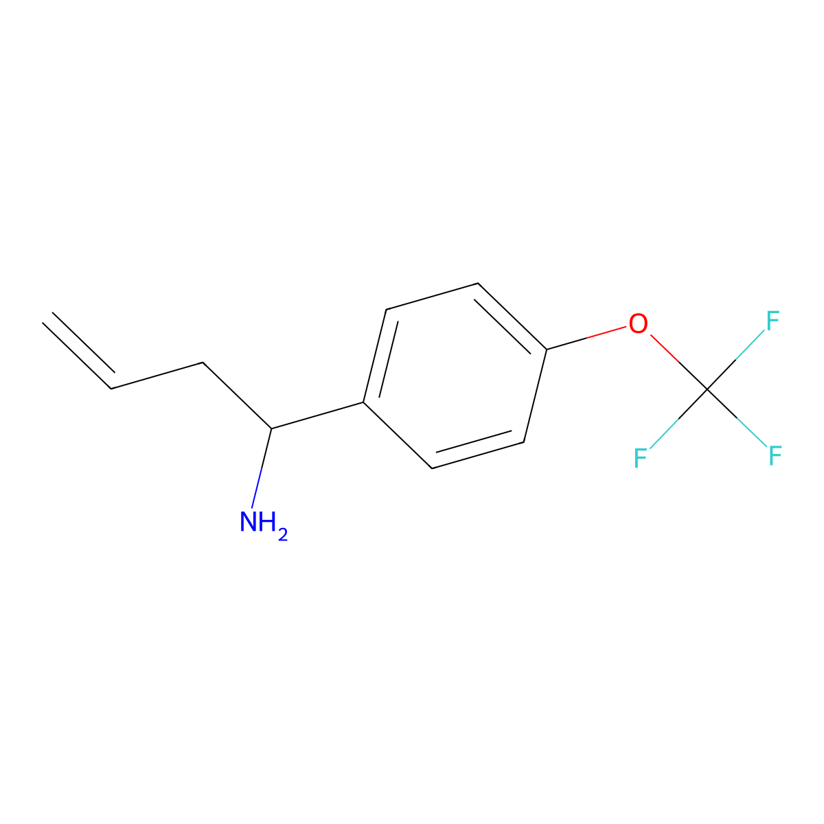 (R)-1-(4-(Trifluoromethoxy)phenyl)but-3-en-1-amine molecular structure, CAS 1270004-43-7