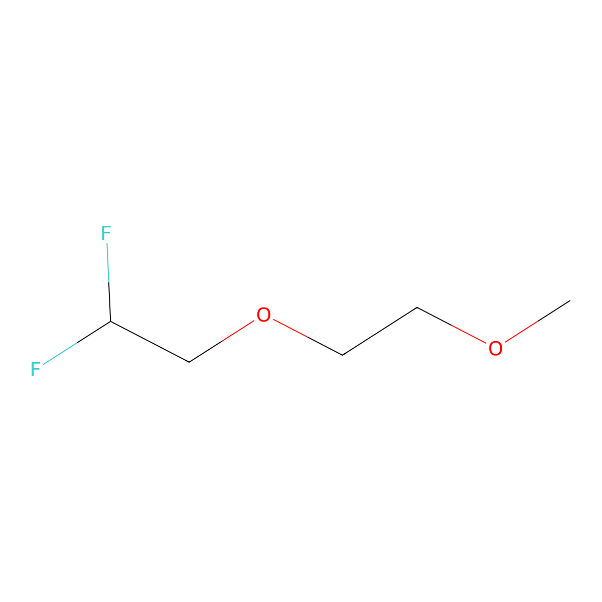 2-Methoxyethoxy 2,2-difluoroethyl ether molecular structure, CAS 1270009-33-0