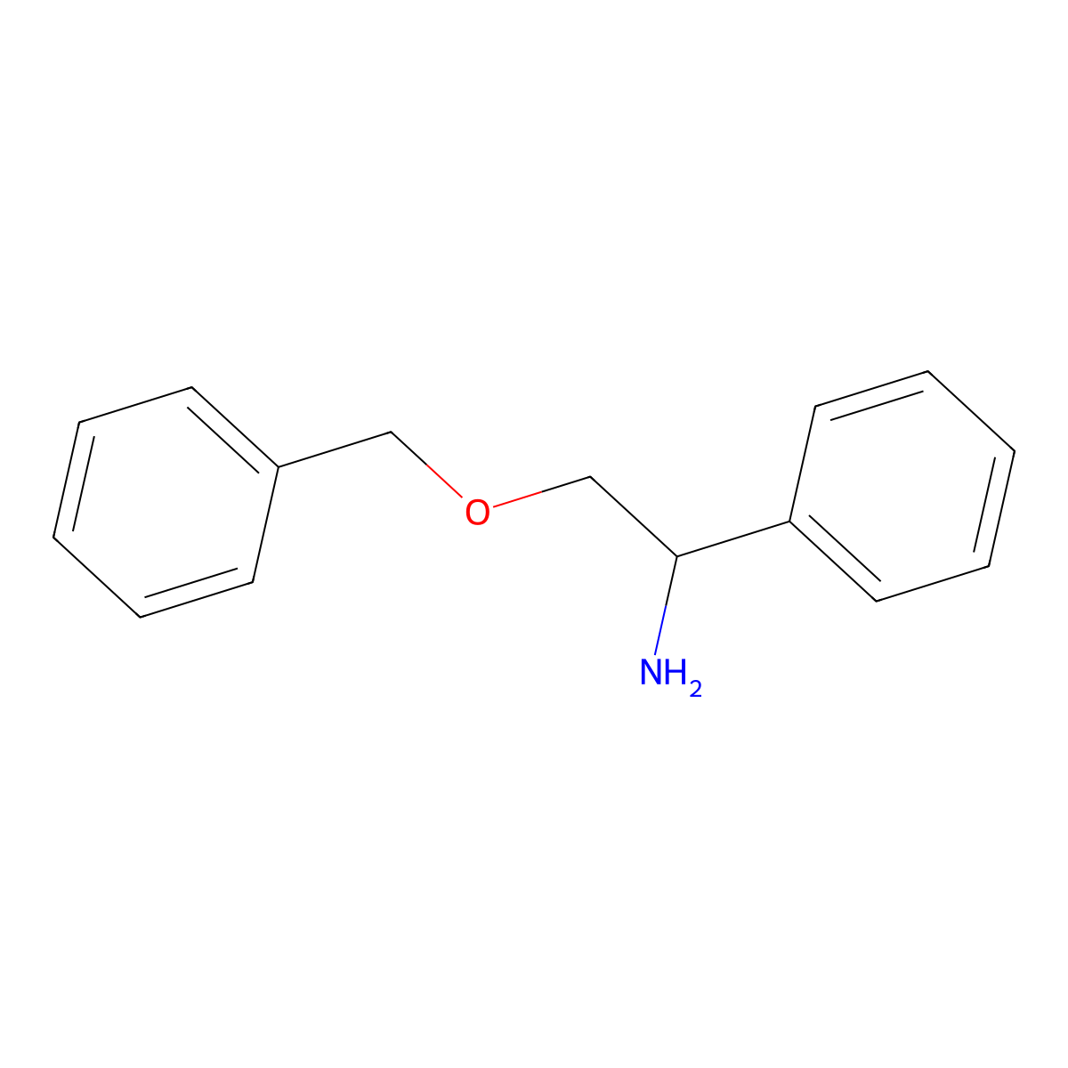 2-(Benzyloxy)-1-phenylethan-1-amine molecular structure, CAS 127001-22-3
