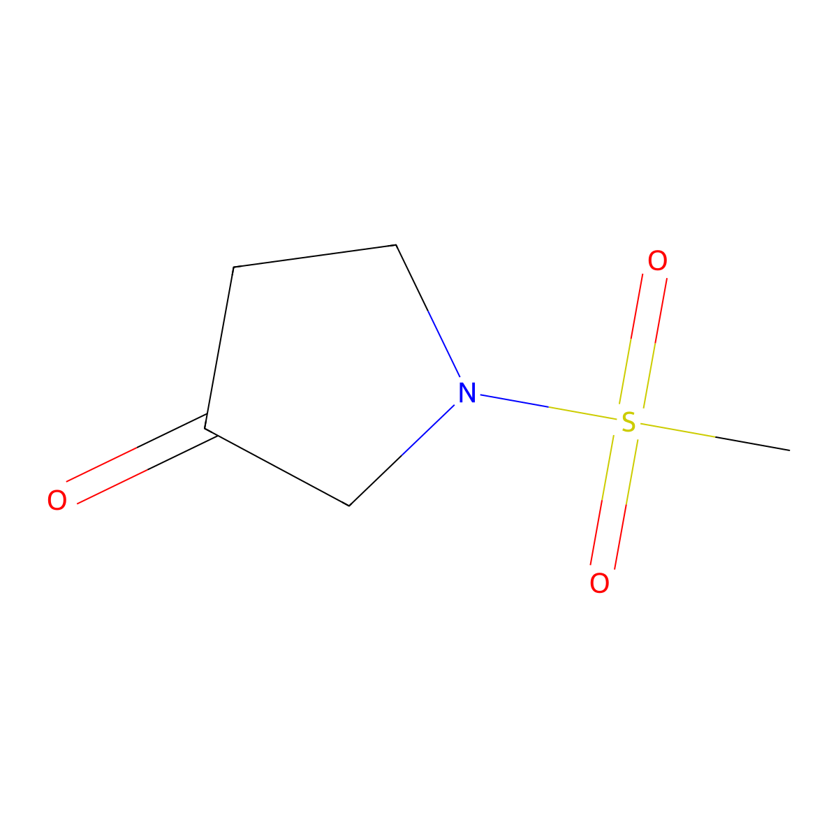 1-(Methylsulfonyl)-3-pyrrolidinone molecular structure, CAS 1270026-80-6