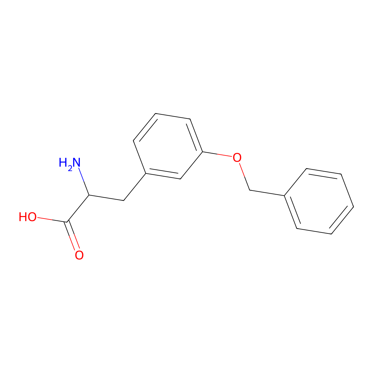 (S)-2-Amino-3-(3-(benzyloxy)phenyl)propanoic acid molecular structure, CAS 1270039-30-9