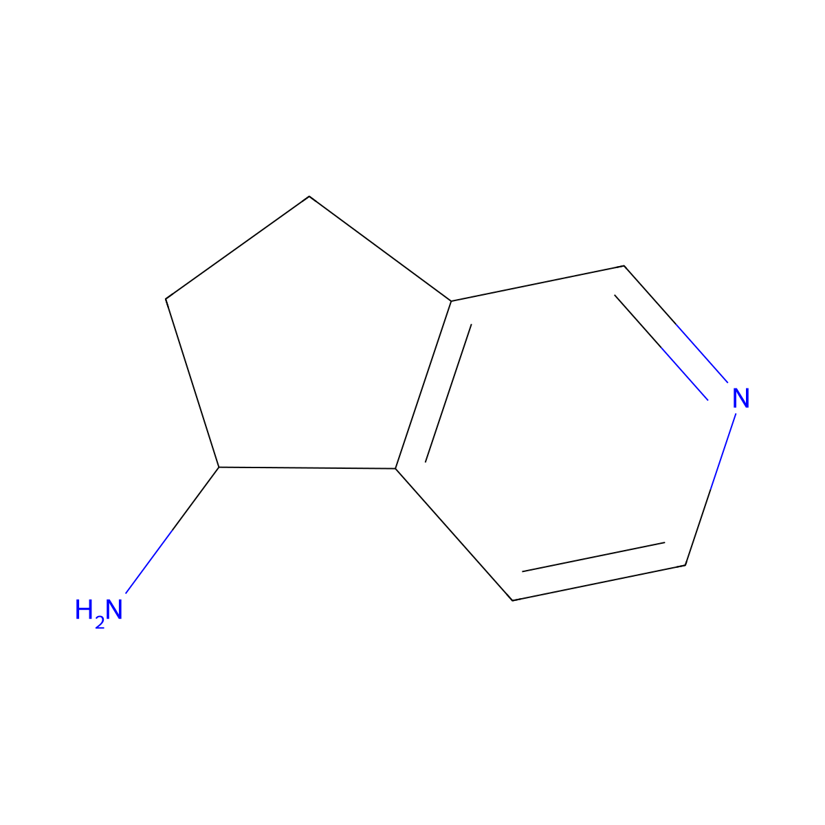 (5R)-5H,6H,7H-cyclopenta[c]pyridin-5-amine molecular structure, CAS 1270054-69-7