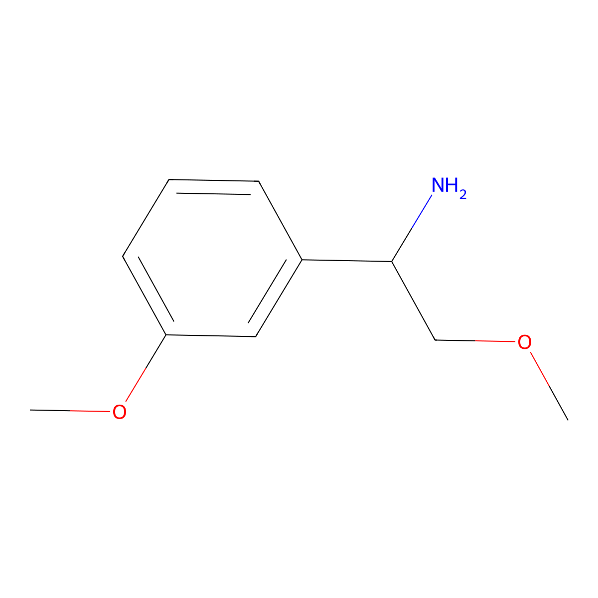 (R)-2-Methoxy-1-(3-methoxyphenyl)ethan-1-amine molecular structure, CAS 1270081-16-7
