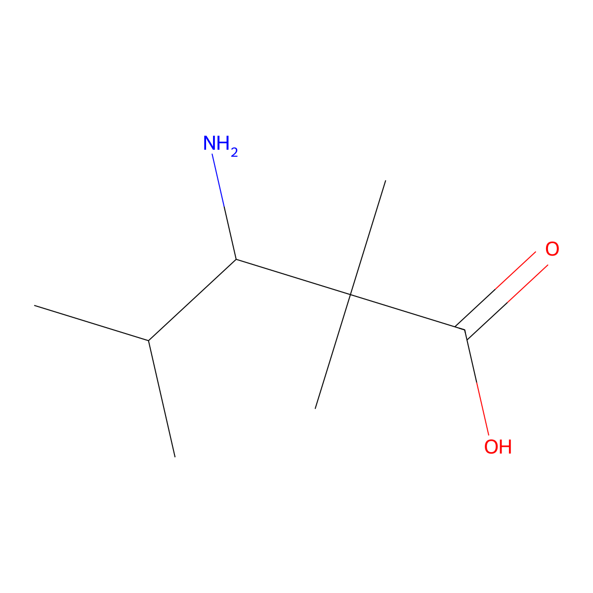 (3S)-3-amino-2,2,4-trimethylpentanoic acid molecular structure, CAS 1270088-47-5