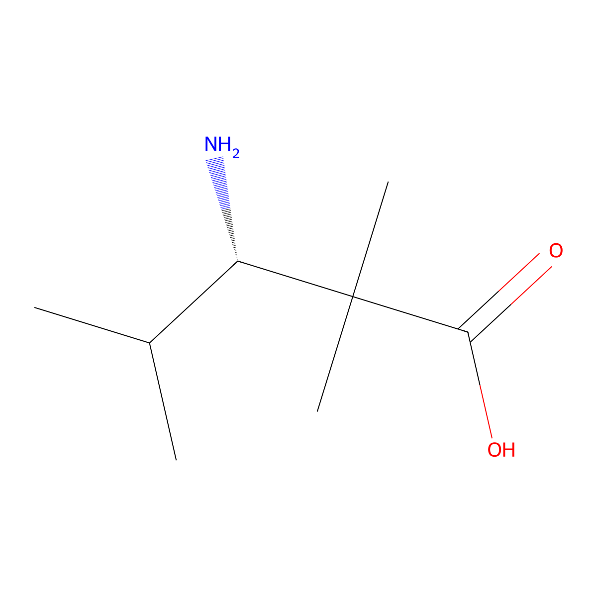 (3S)-3-amino-2,2,4-trimethylpentanoic acid molecular structure, CAS 1270088-47-5