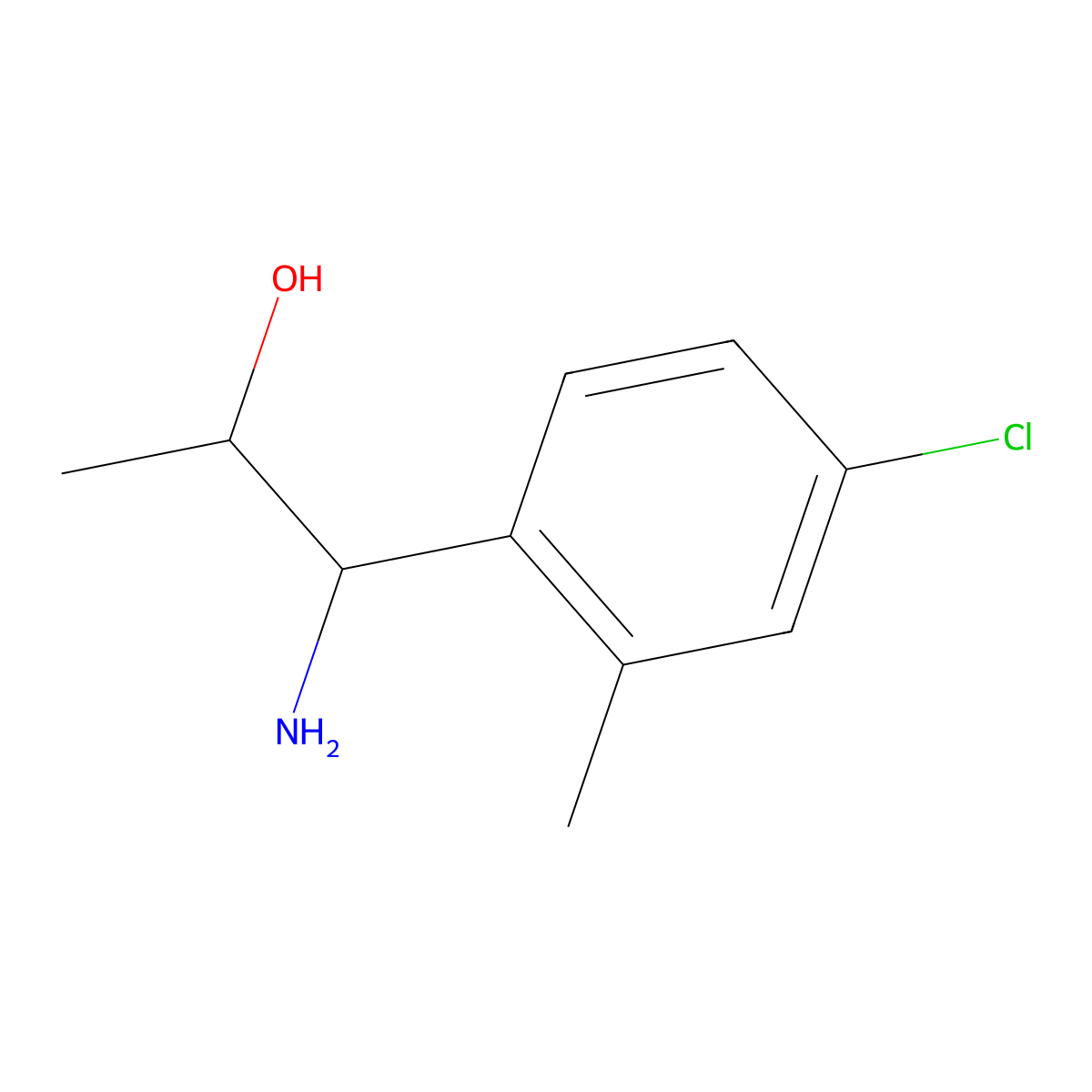 (1R,2S)-1-Amino-1-(4-chloro-2-methylphenyl)propan-2-OL molecular structure, CAS 1270089-45-6