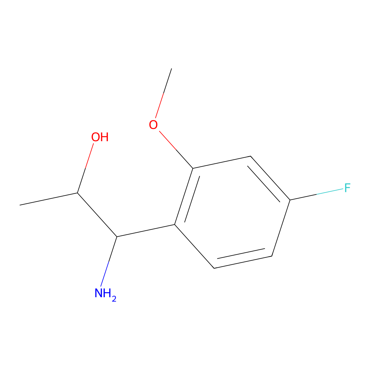 (1R,2S)-1-Amino-1-(4-fluoro-2-methoxyphenyl)propan-2-OL molecular structure, CAS 1270093-17-8
