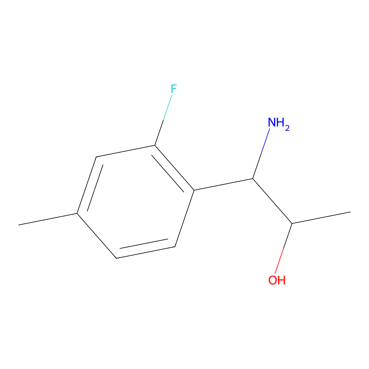 (1R,2S)-1-Amino-1-(2-fluoro-4-methylphenyl)propan-2-OL molecular structure, CAS 1270097-18-1