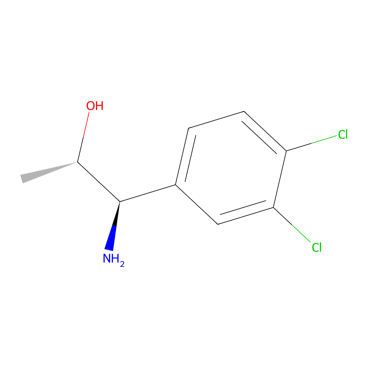 (1R,2S)-1-Amino-1-(3,4-dichlorophenyl)propan-2-OL molecular structure, CAS 1270097-79-4