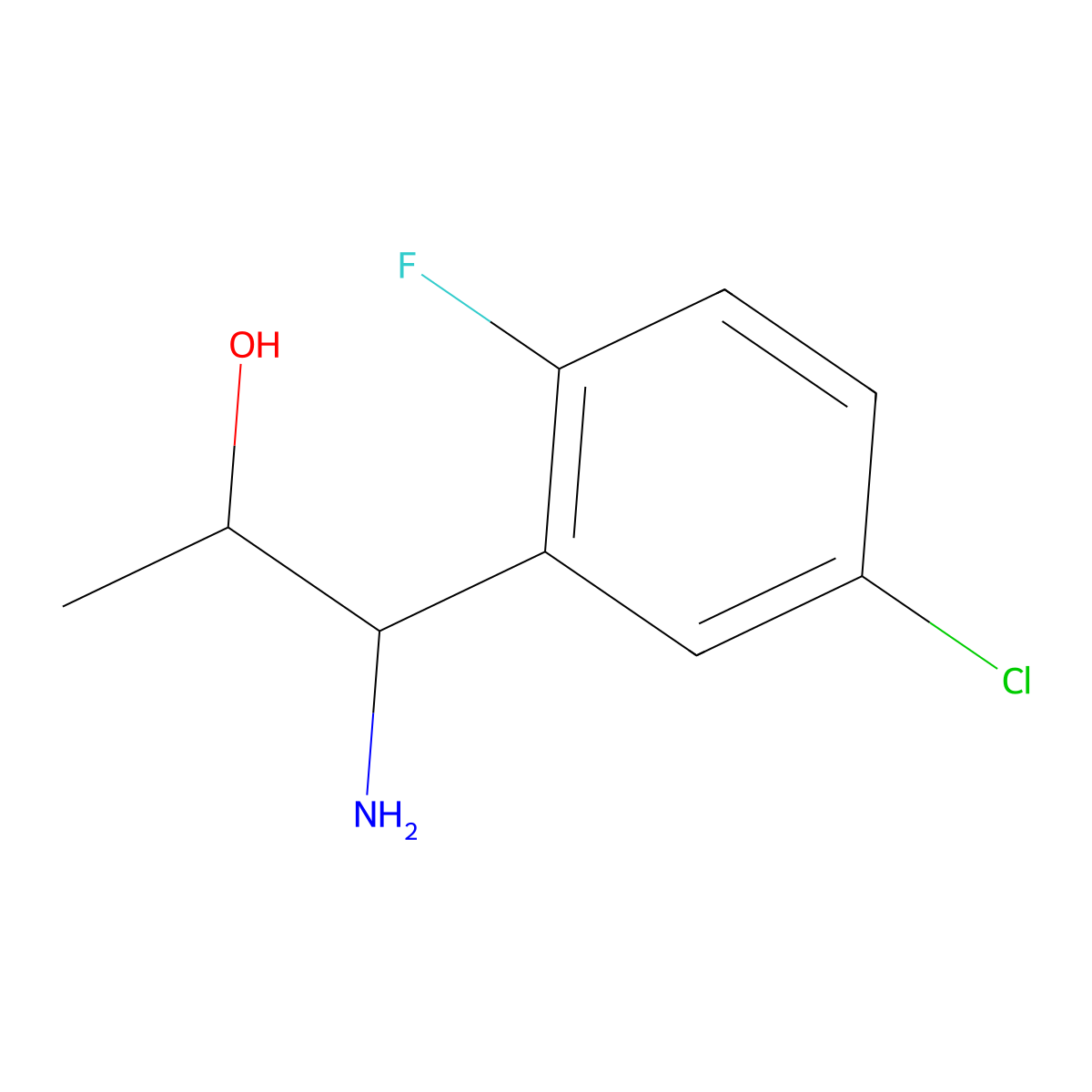 (1R,2S)-1-Amino-1-(5-chloro-2-fluorophenyl)propan-2-OL molecular structure, CAS 1270102-76-5
