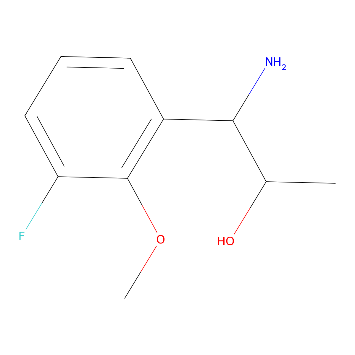 (1R,2S)-1-Amino-1-(3-fluoro-2-methoxyphenyl)propan-2-OL molecular structure, CAS 1270105-71-9