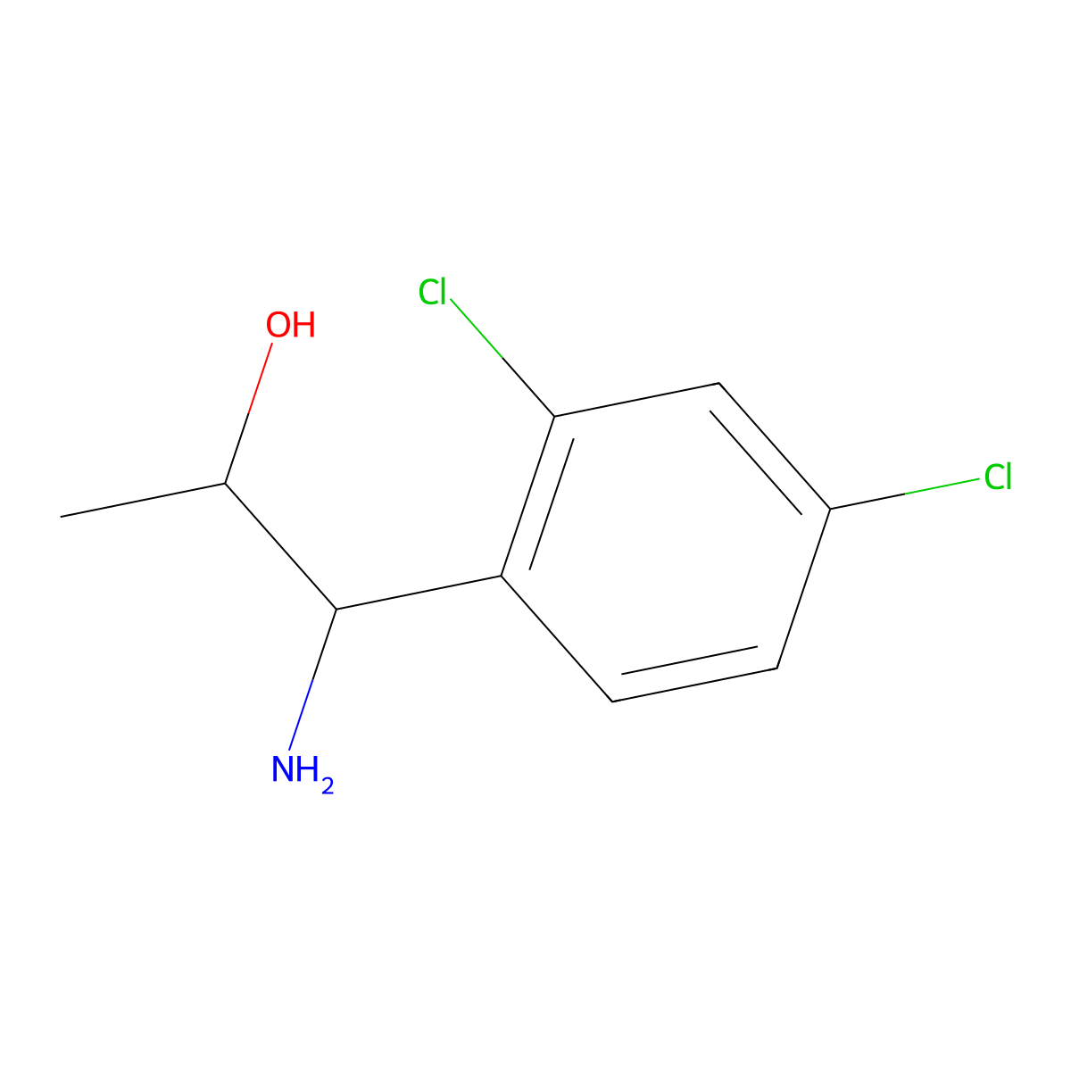 (1R,2S)-1-Amino-1-(2,4-dichlorophenyl)propan-2-OL molecular structure, CAS 1270138-16-3