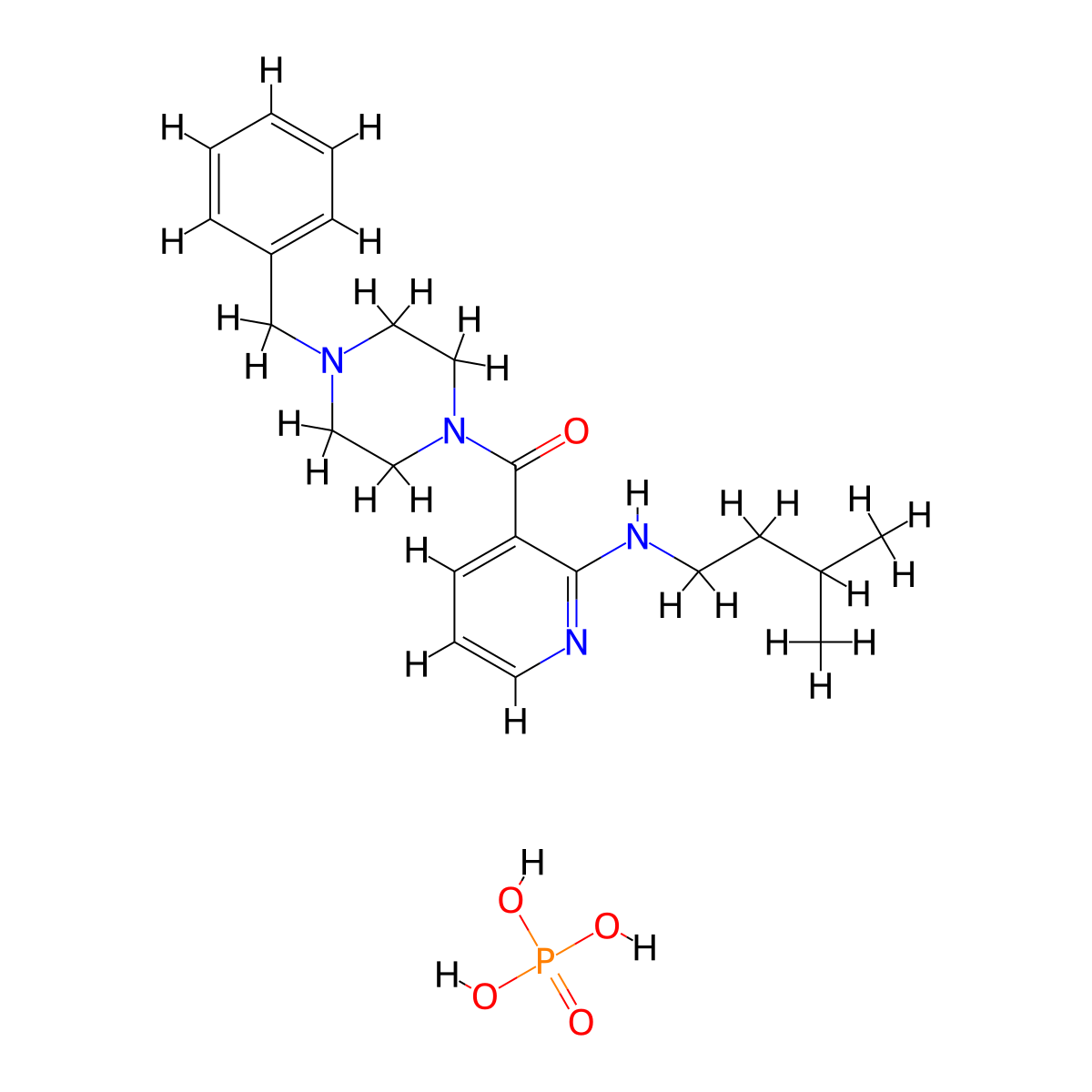 Nsi-189 phosphate molecular structure, CAS 1270138-41-4