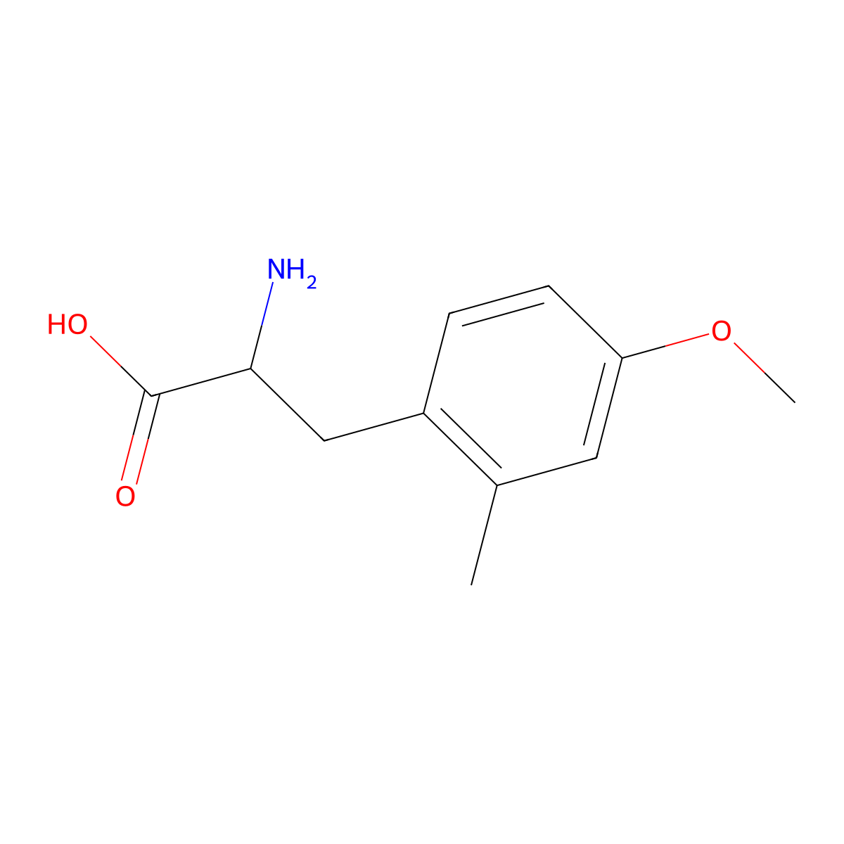 2-Methyl-4-methoxy-L-phenylalanine molecular structure, CAS 1270139-05-3