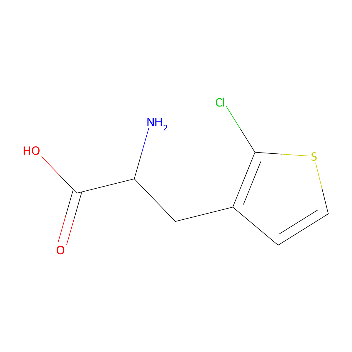 (2S)-2-Amino-3-(2-chlorothiophen-3-YL)propanoic acid molecular structure, CAS 1270149-80-8