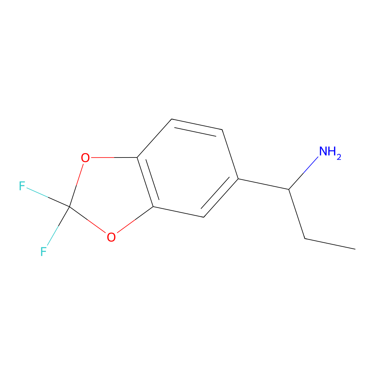 (S)-1-(2,2-Difluorobenzo[D][1,3]dioxol-5-YL)propan-1-amine molecular structure, CAS 1270154-17-0