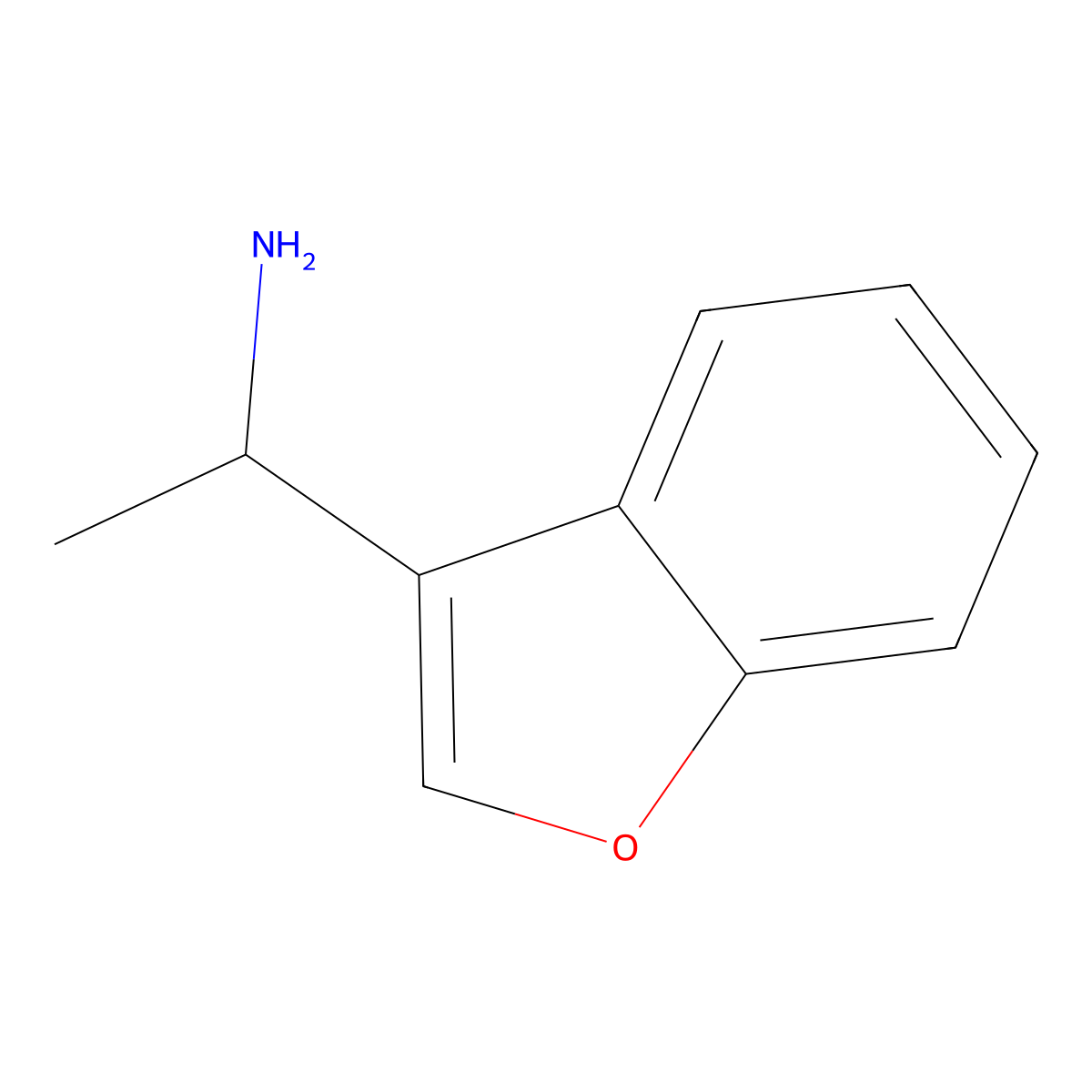 (1R)-1-(1-benzofuran-3-yl)ethan-1-amine molecular structure, CAS 1270158-66-1