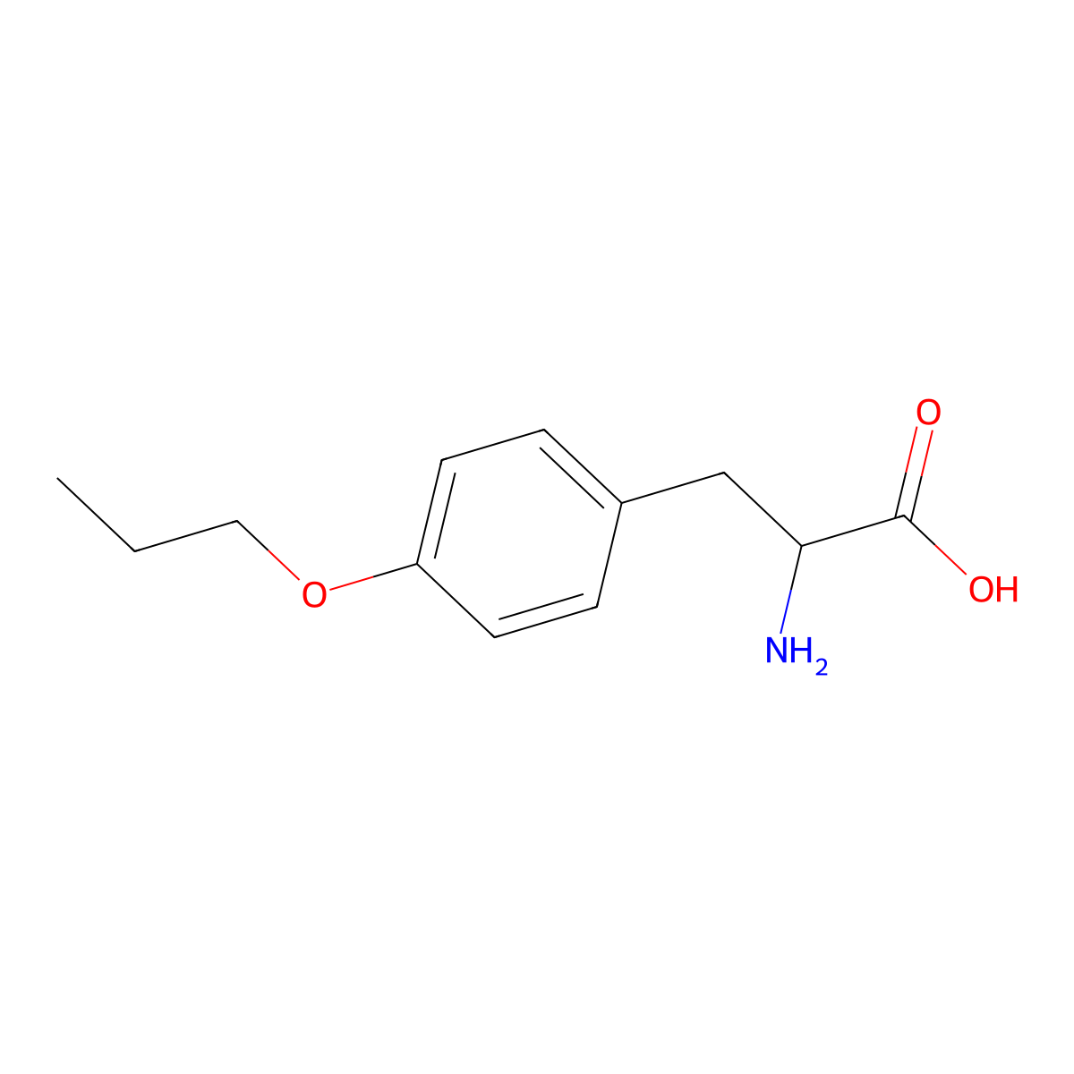 O-Propyl-D-tyrosine molecular structure, CAS 1270160-68-3