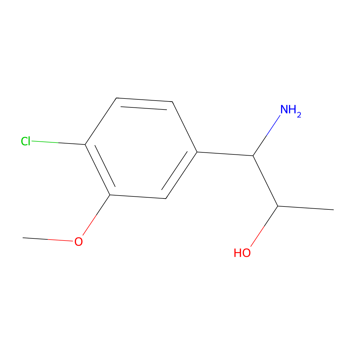 (1R,2S)-1-Amino-1-(4-chloro-3-methoxyphenyl)propan-2-OL molecular structure, CAS 1270175-15-9