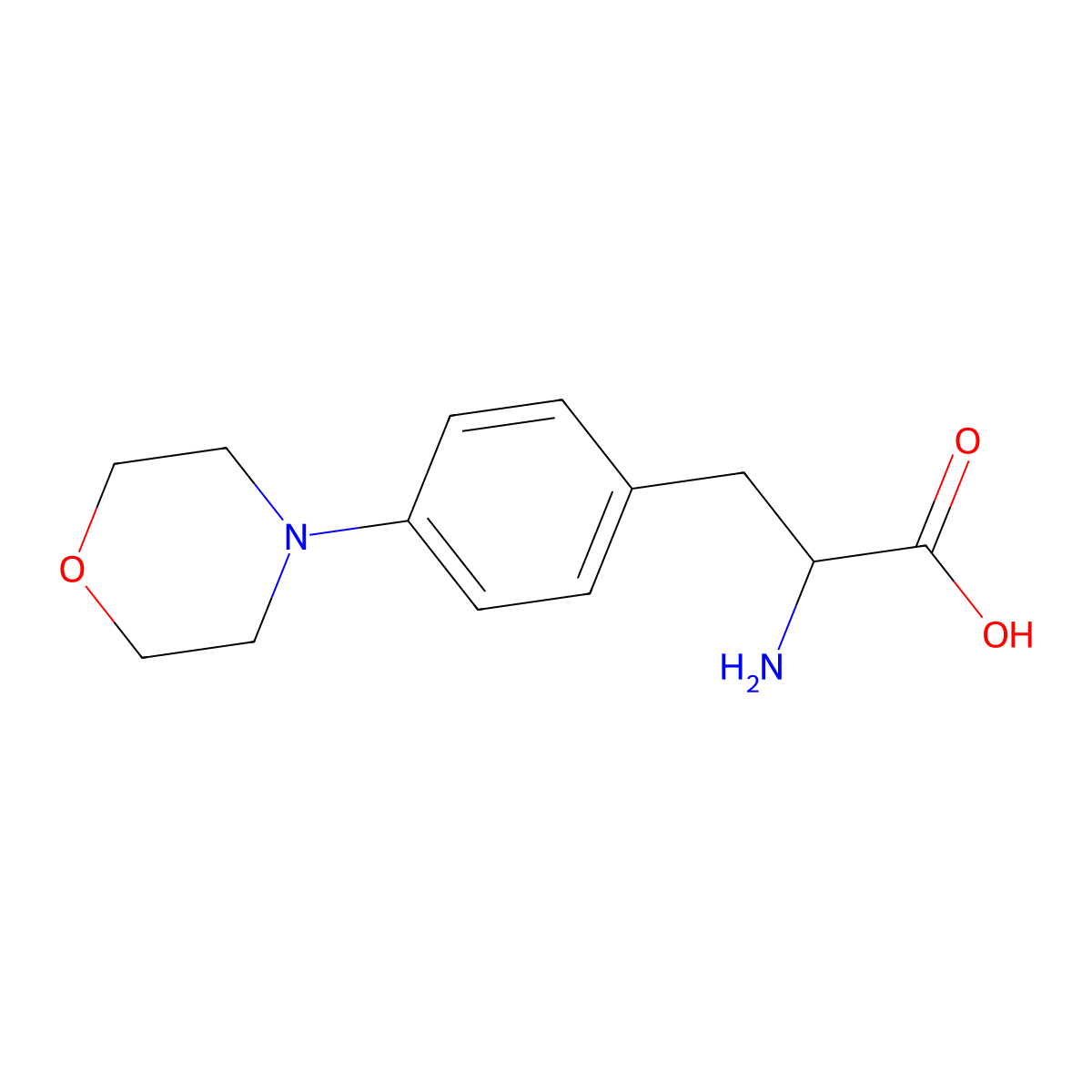 4-(4-Morpholinyl)-D-phenylalanine molecular structure, CAS 1270181-23-1