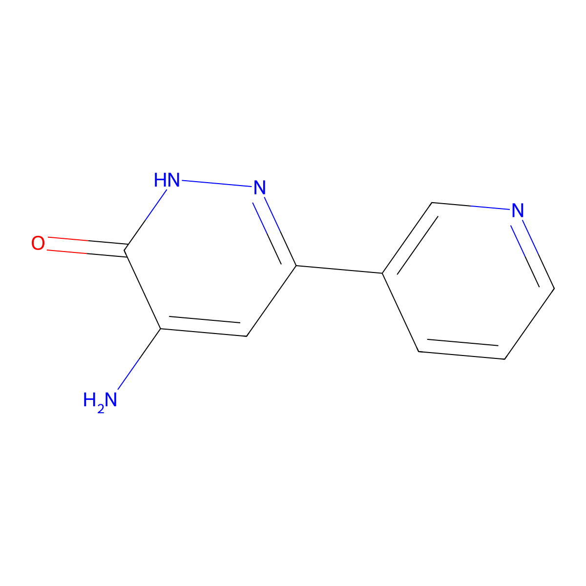 4-Amino-6-(pyridin-3-yl)pyridazin-3-ol molecular structure, CAS 127019-71-0