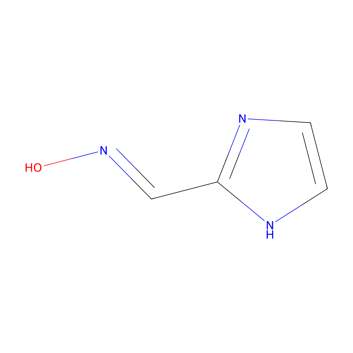 1H-Imidazole-2-carboxaldehyde oxime molecular structure, CAS 127020-07-9