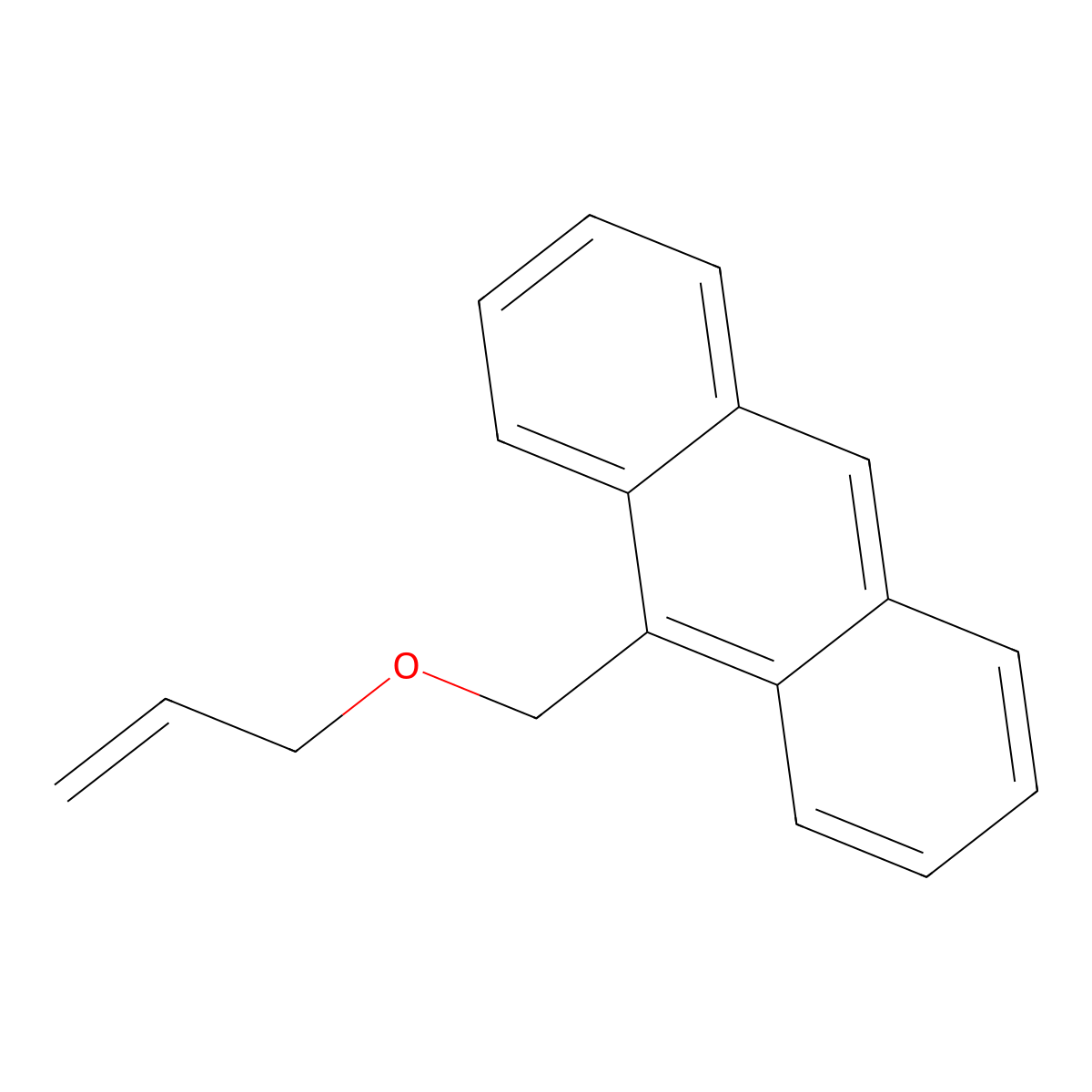 9-((Allyloxy)methyl)anthracene molecular structure, CAS 127022-54-2