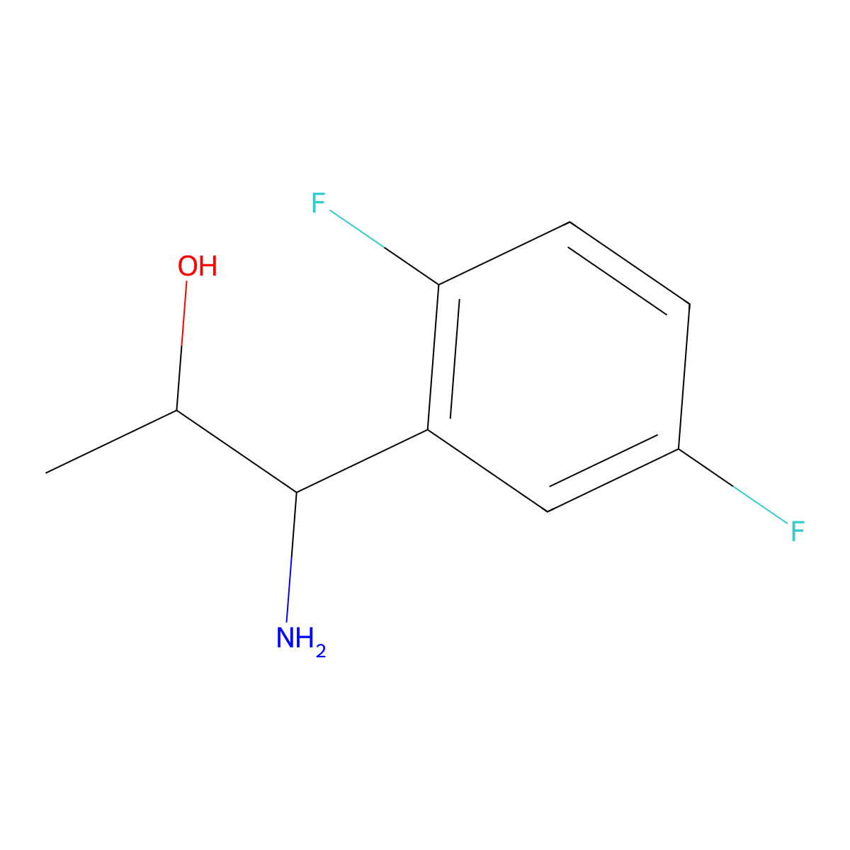(1R,2S)-1-amino-1-(2,5-difluorophenyl)propan-2-ol molecular structure, CAS 1270263-87-0