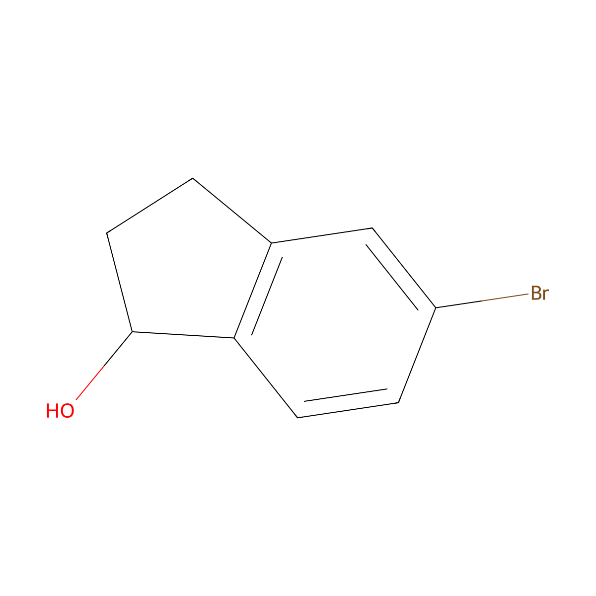 (1S)-5-bromo-2,3-dihydro-1H-inden-1-ol molecular structure, CAS 1270284-15-5