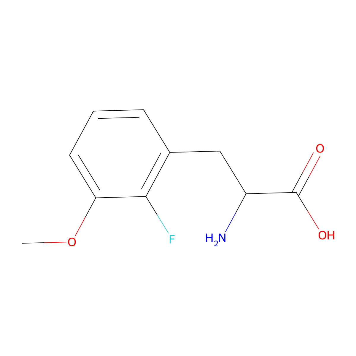 (2S)-2-amino-3-(2-fluoro-3-methoxyphenyl)propanoic acid molecular structure, CAS 1270286-01-5