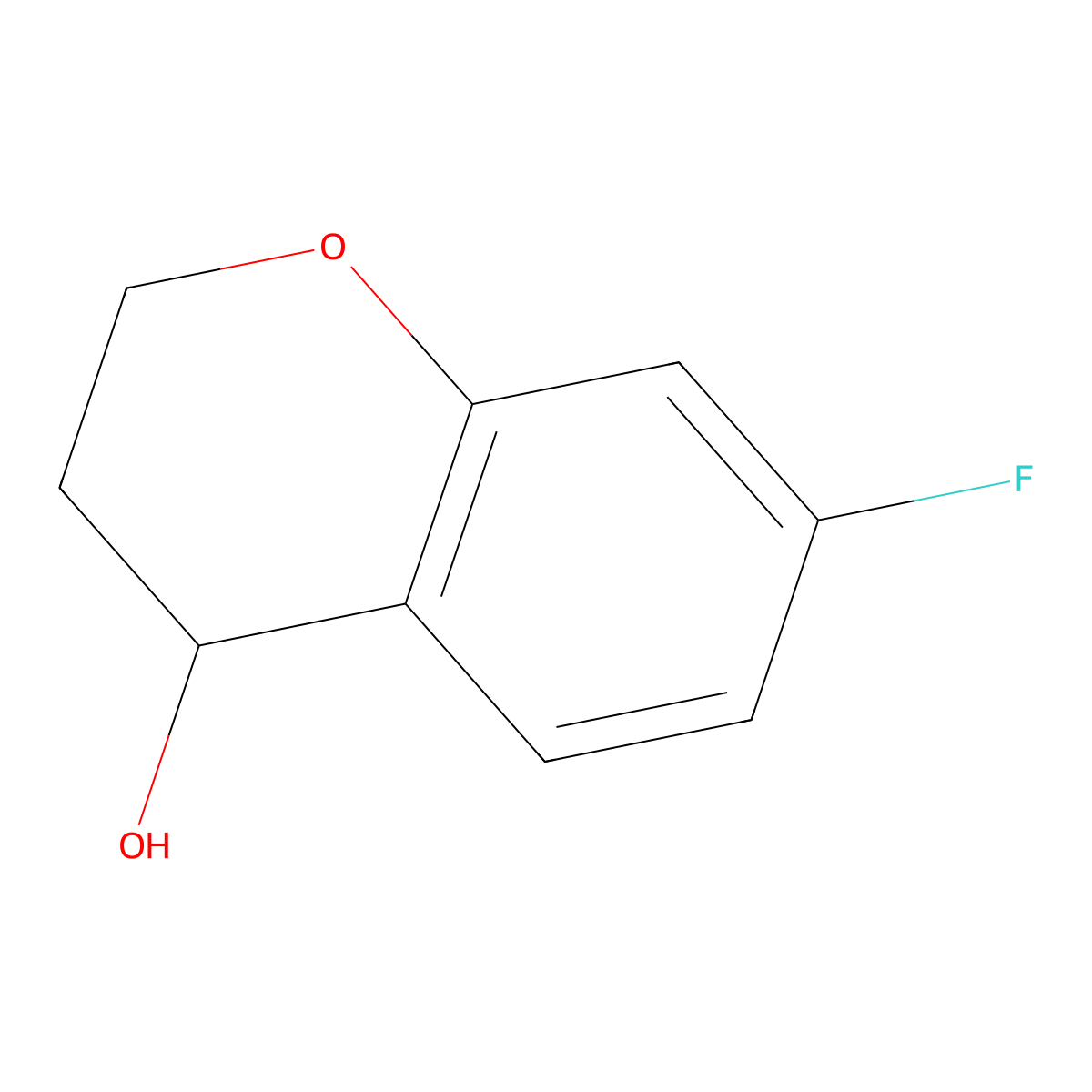 (R)-7-Fluorochroman-4-ol molecular structure, CAS 1270296-57-5