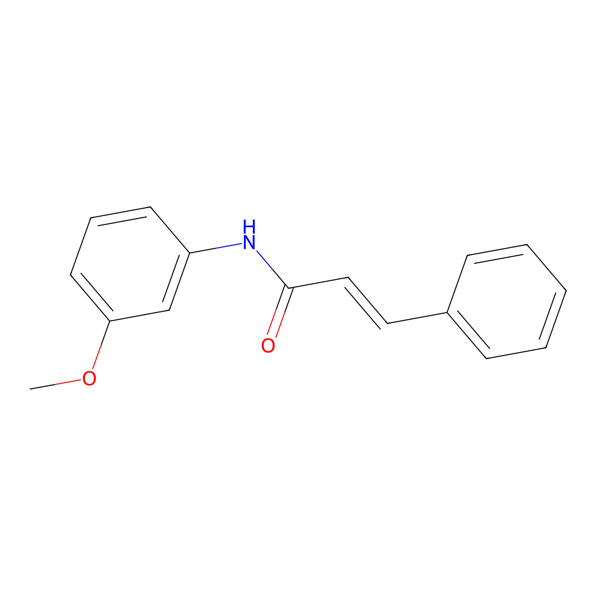 (E)-N-(3-Methoxyphenyl)-3-phenyl-2-propenamide molecular structure, CAS 127033-74-3