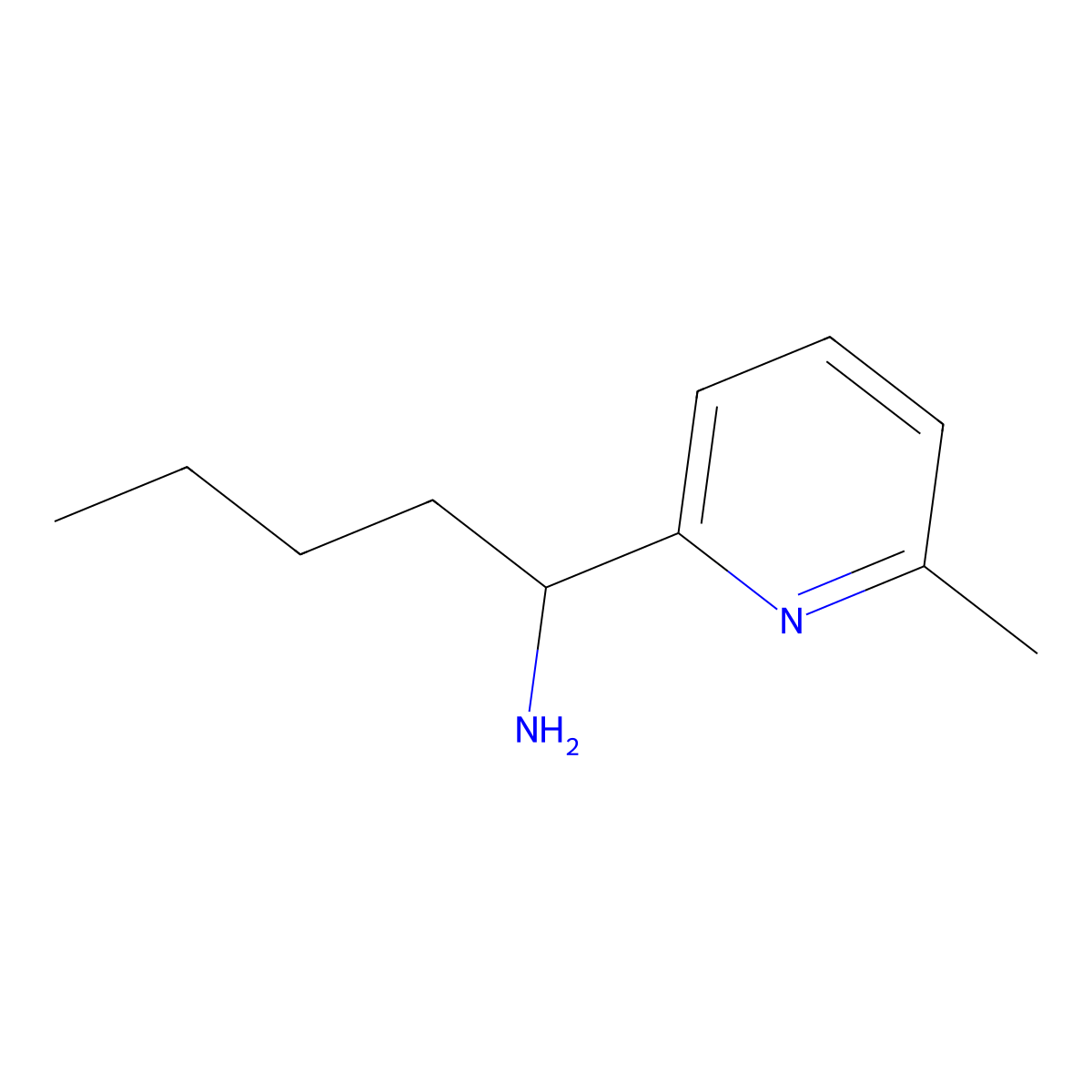 1-(6-Methylpyridin-2-yl)pentan-1-amine molecular structure, CAS 1270333-30-6