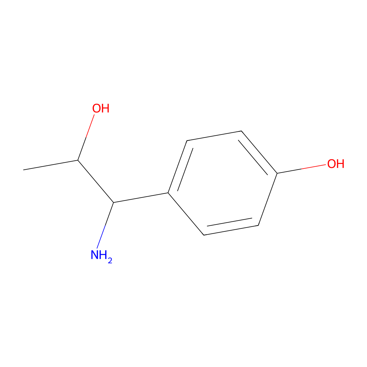 1-Amino-1-(4-hydroxyphenyl)propan-2-OL molecular structure, CAS 1270346-83-2