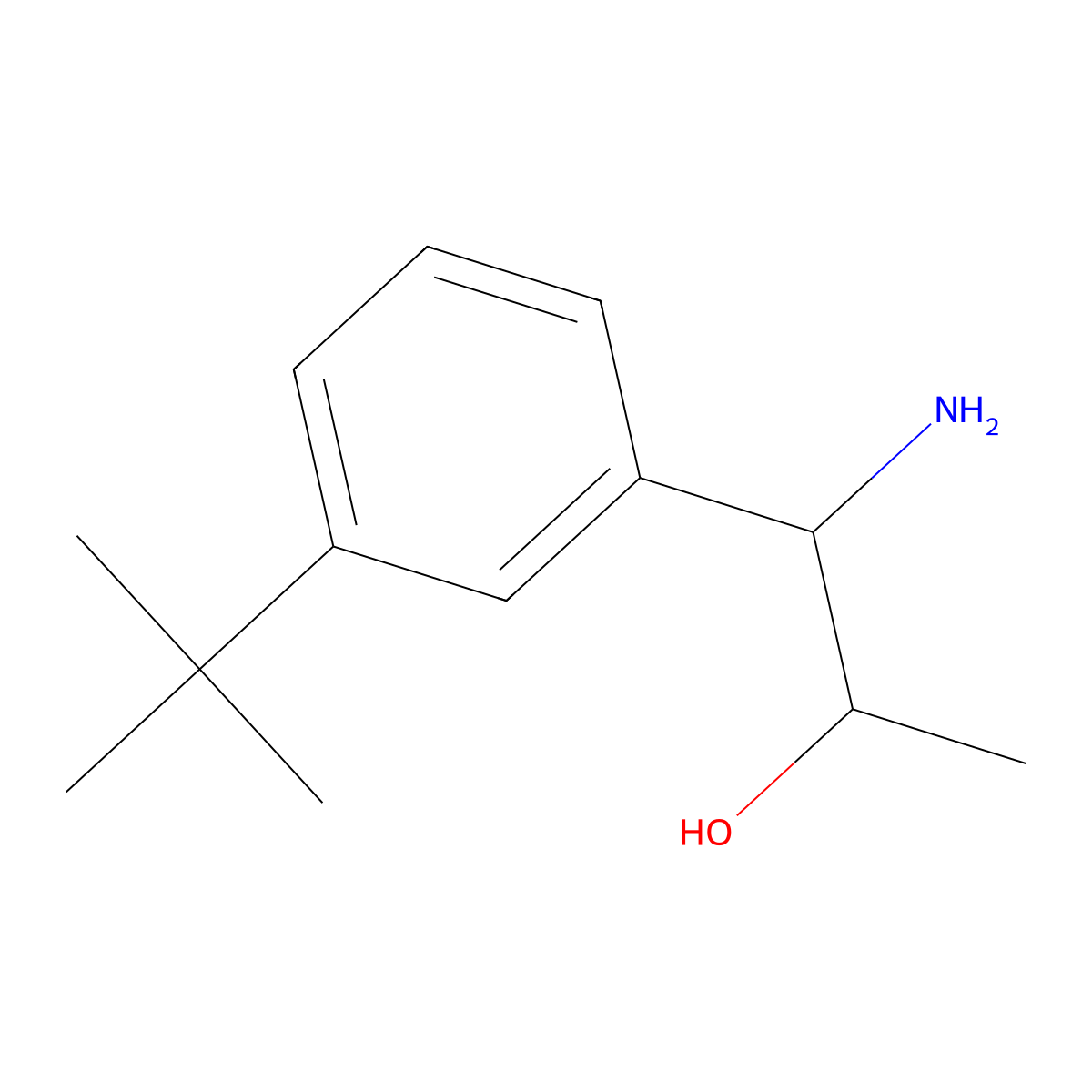 1-Amino-1-(3-tert-butylphenyl)propan-2-OL molecular structure, CAS 1270364-09-4